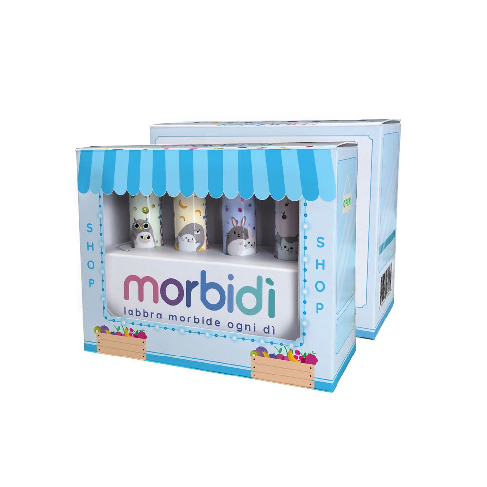 Morbidì Couvette Stick Labbra 4 Aromi 4 Stick Da 5,5ml