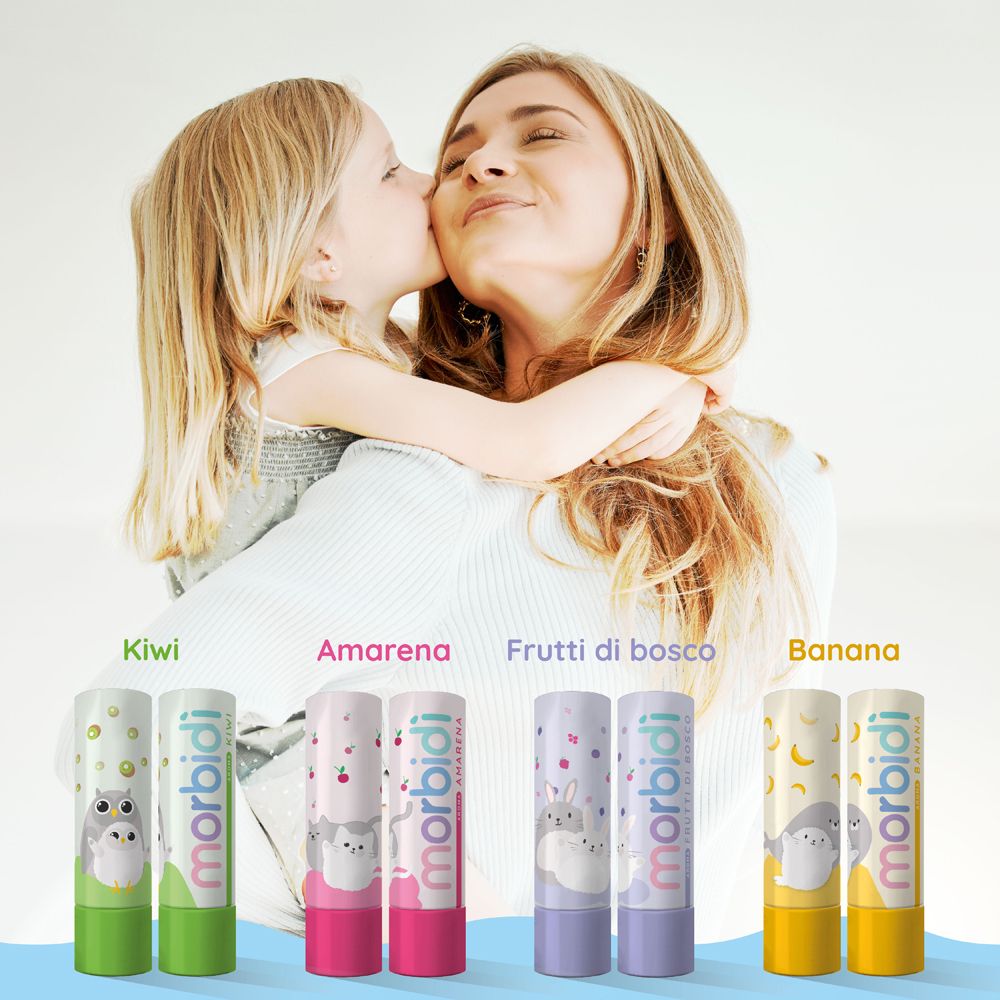 Morbidì Couvette Stick Labbra 4 Aromi 4 Stick Da 5,5ml