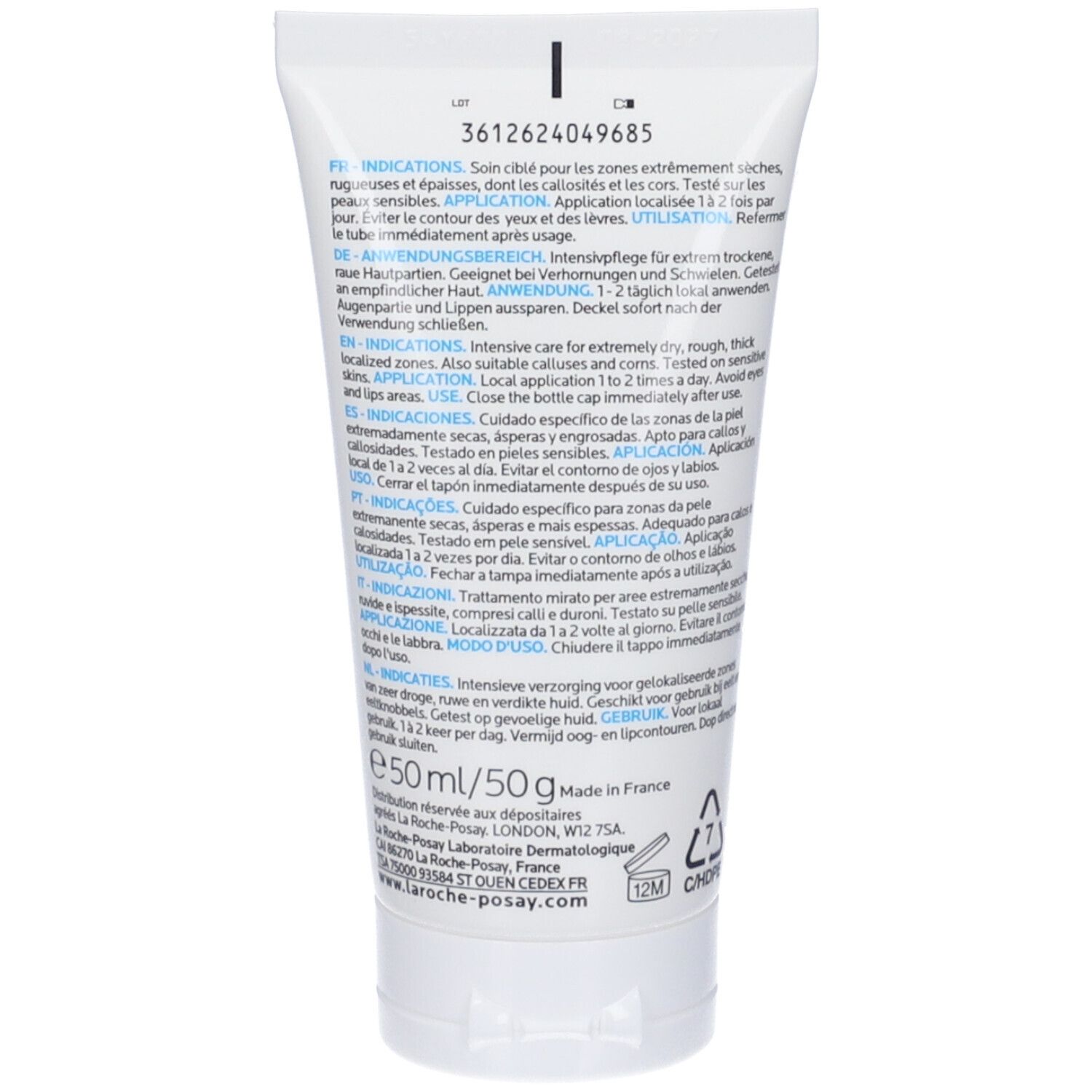 La Roche-Posay Lipikar Gel Urea 30% idratante esfoliante con Urea 30% e Niacinamide 50ml