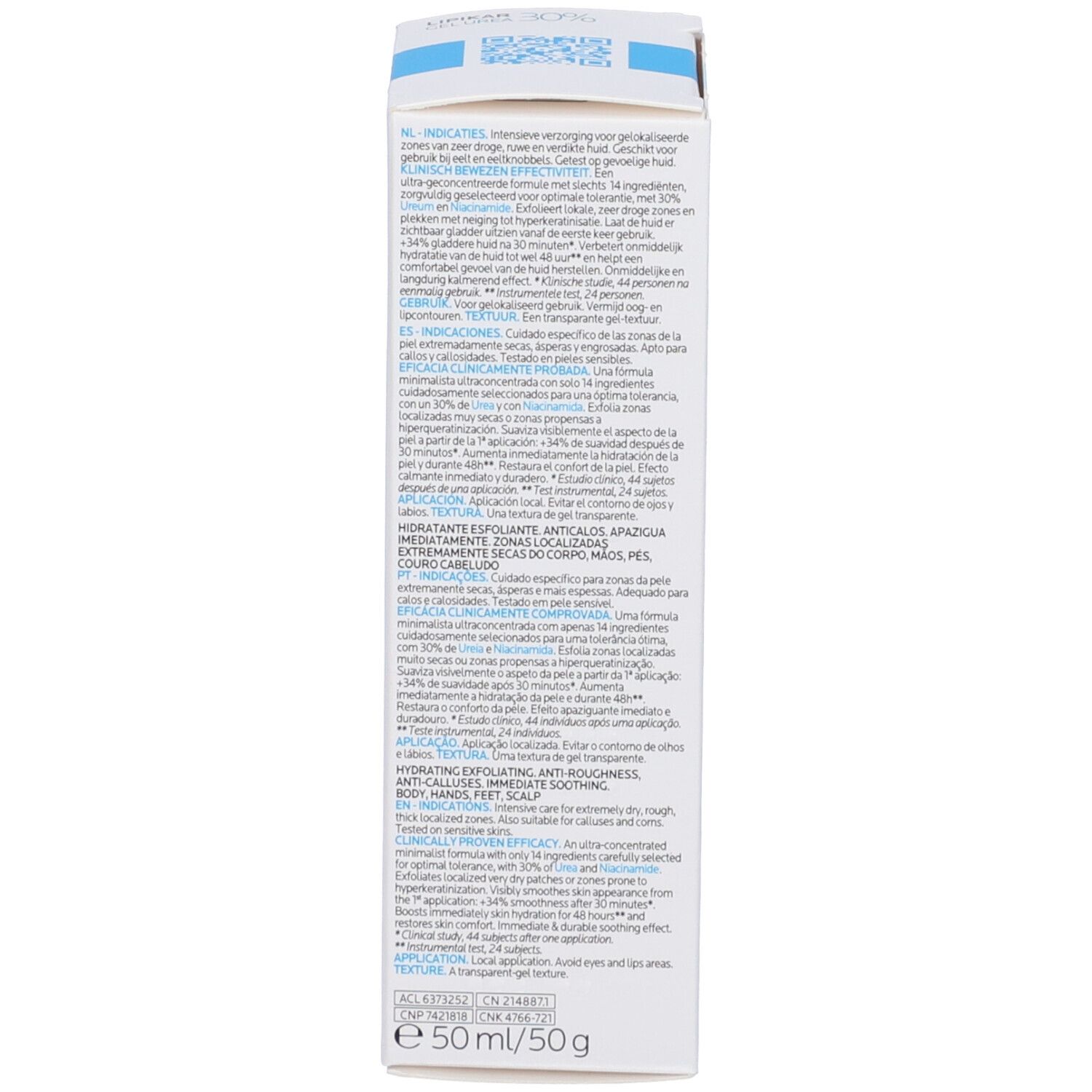 La Roche-Posay Lipikar Gel Urea 30% idratante esfoliante con Urea 30% e Niacinamide 50ml