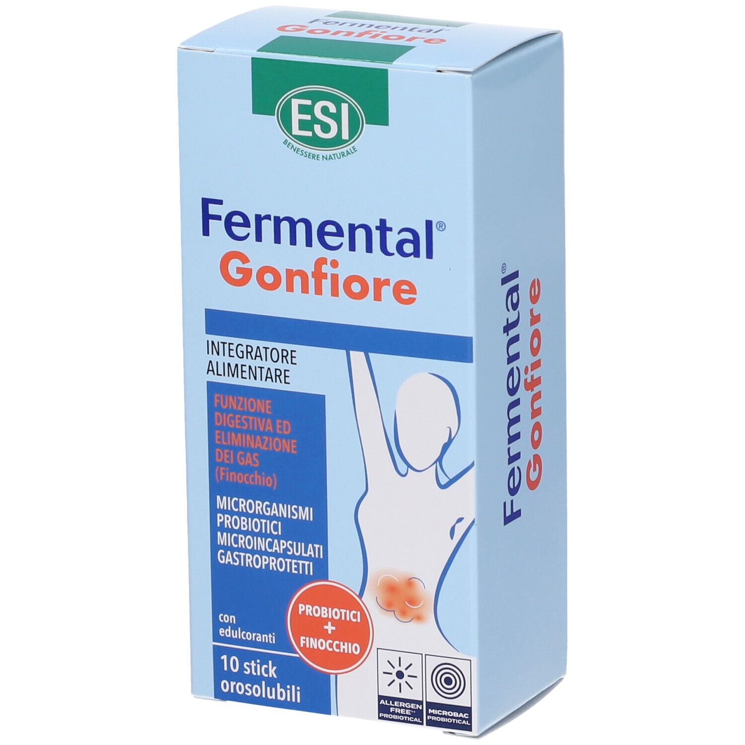 Esi Fermental Gonfiore 10 Stick Orosolubili
