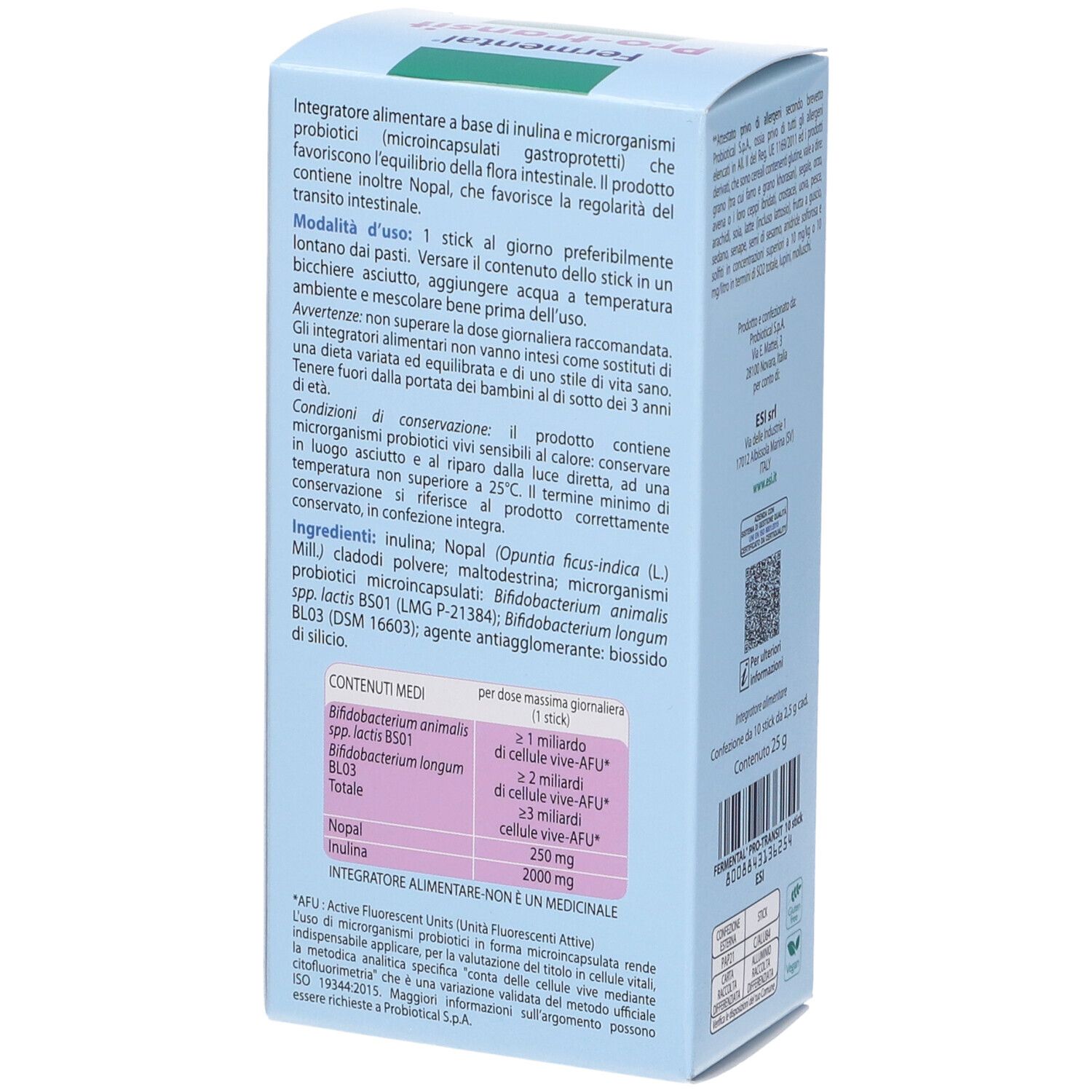 Esi Fermental Pro Transit 10 Stick Idrosolubili