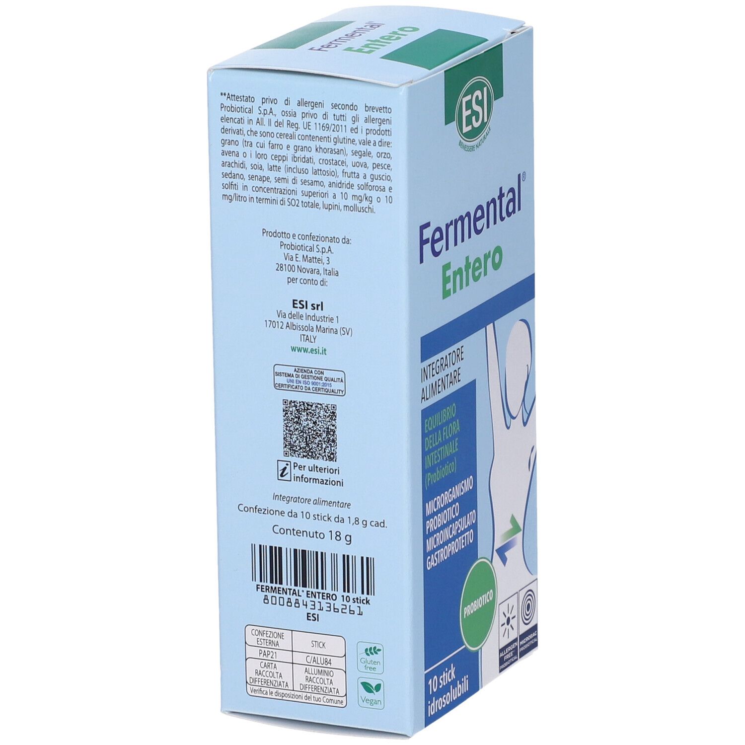 Esi Fermental Entero 10 Stick Idrosolubili