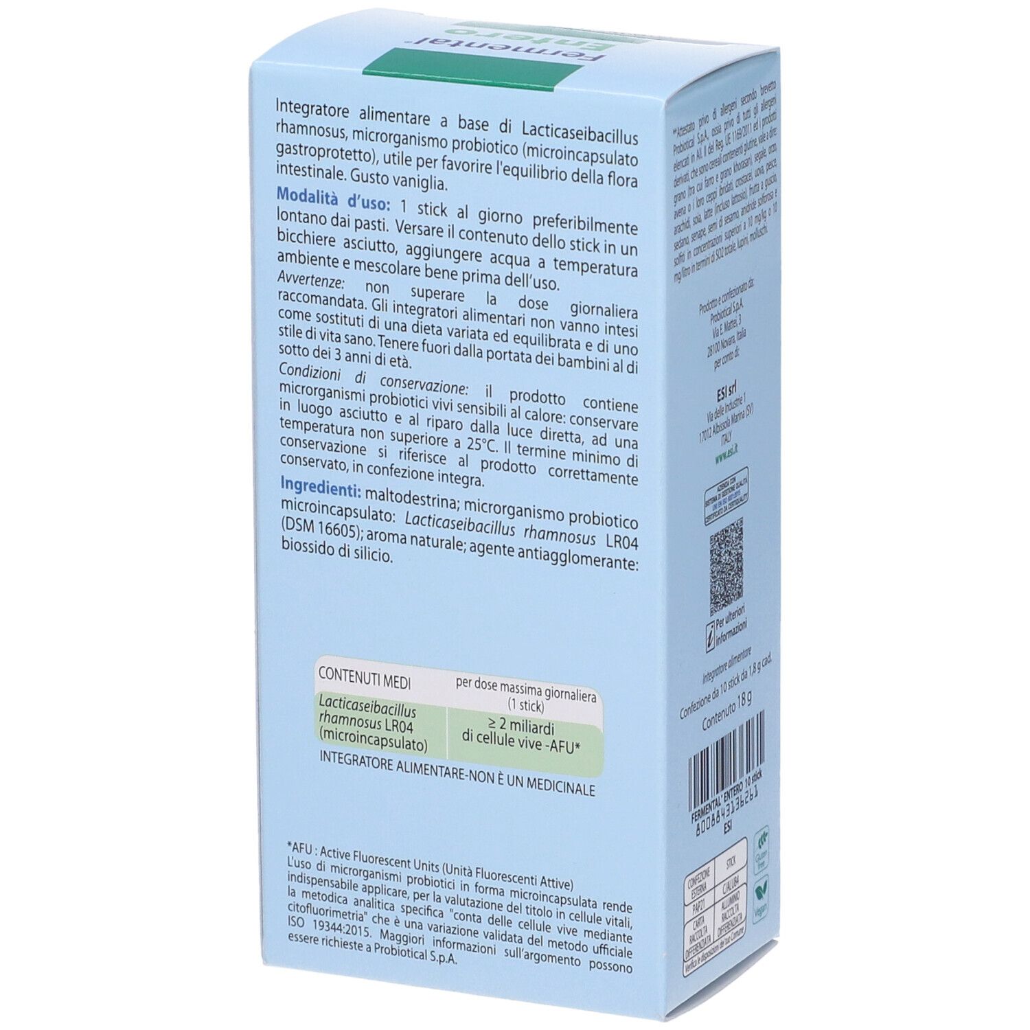 Esi Fermental Entero 10 Stick Idrosolubili