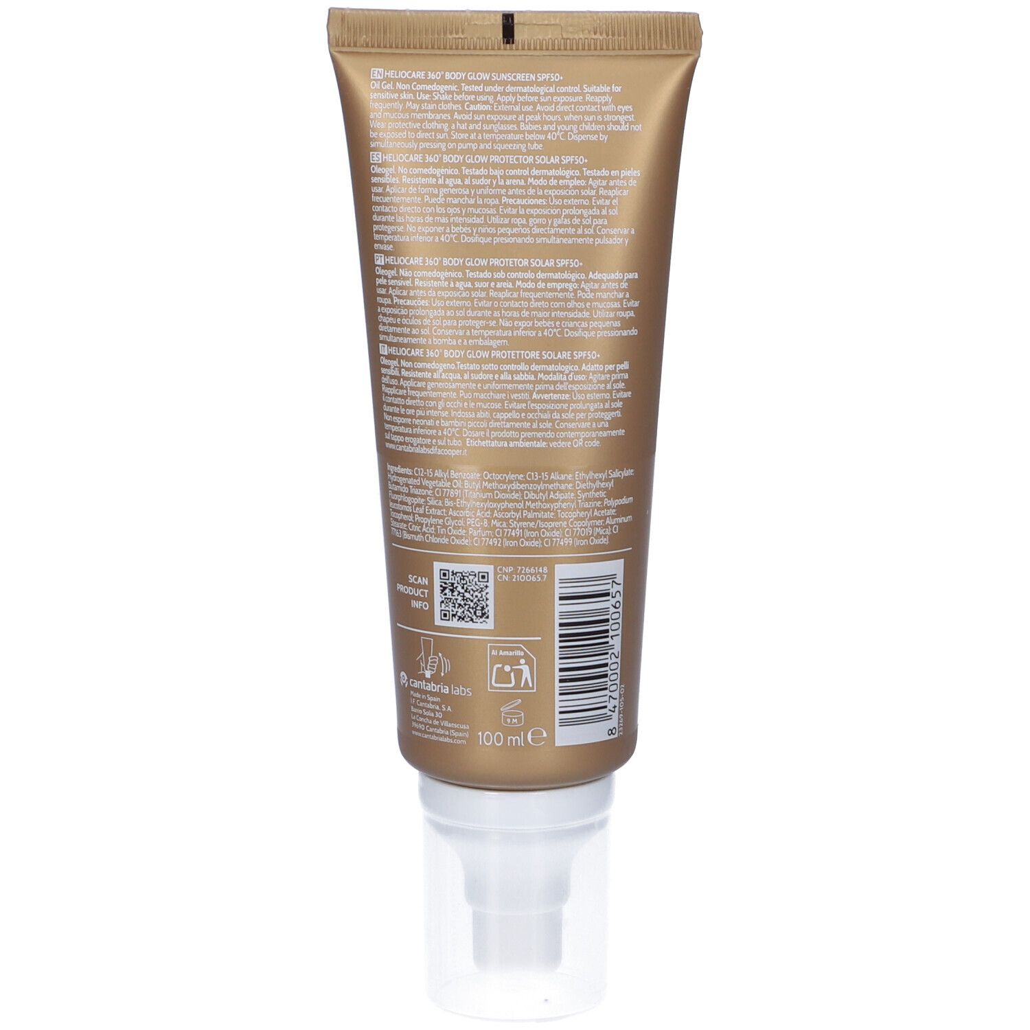 Heliocare 360° Body Glow SPF50+