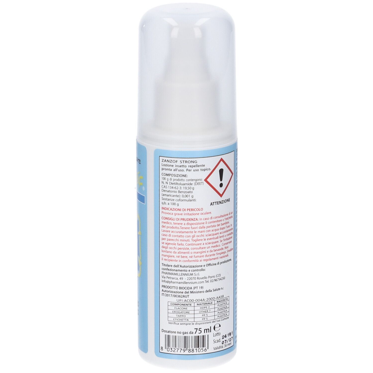Zanzof Strong Lozione Insetto Repellente