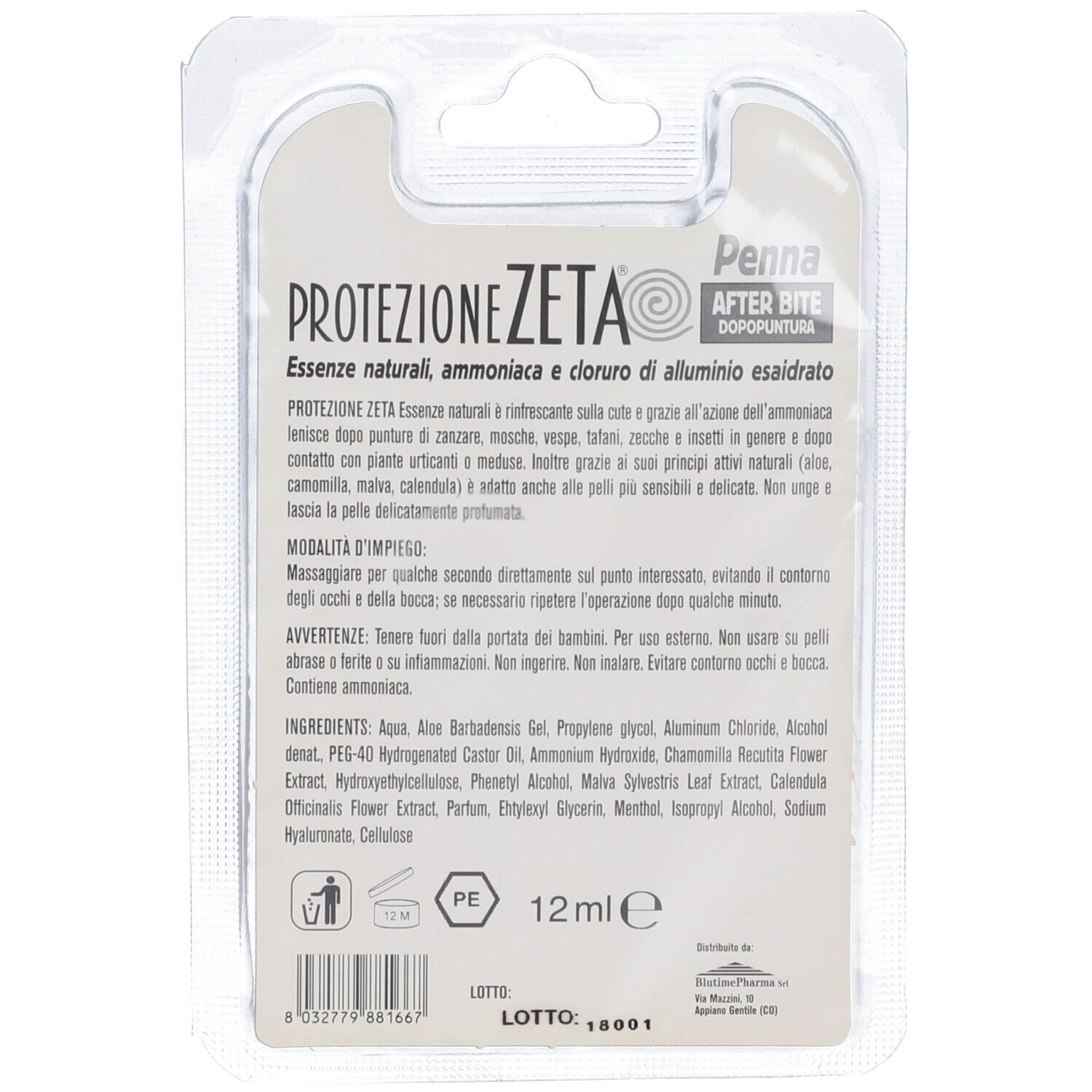 Protezione Zeta Penna After Bite