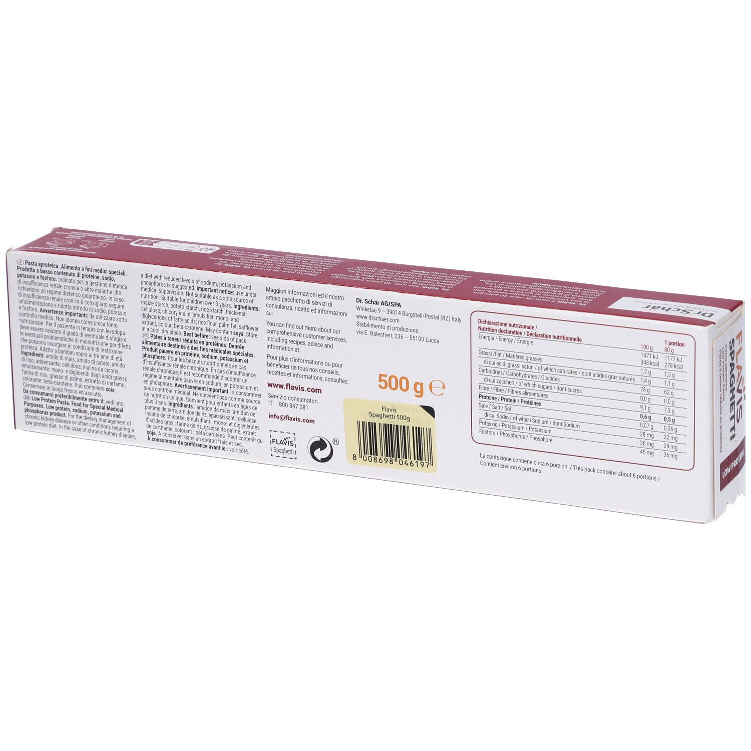 Flavis Pasta Aproteica Spaghetti