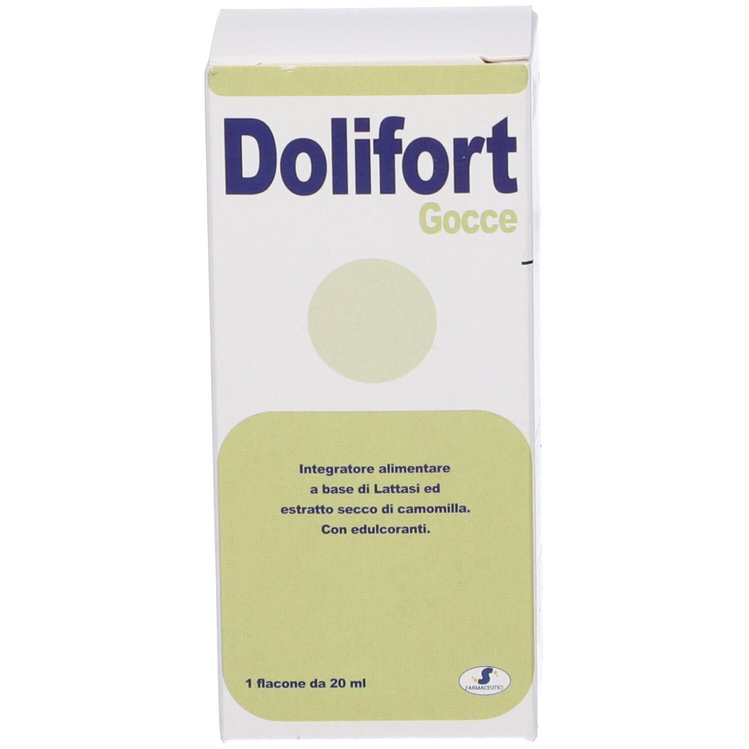 Confezione del prodotto. Scatola con nome e testo del prodotto. Integratore alimentare.