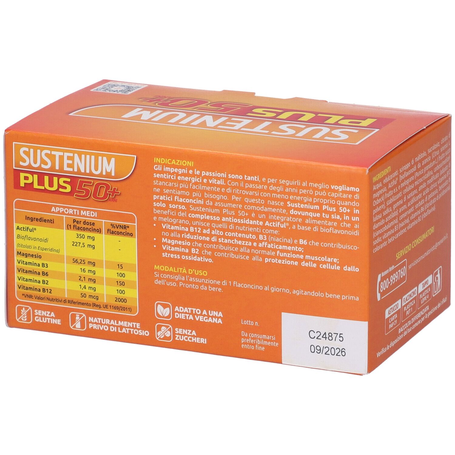 Sustenium Plus 50+ 15 Flaconcini