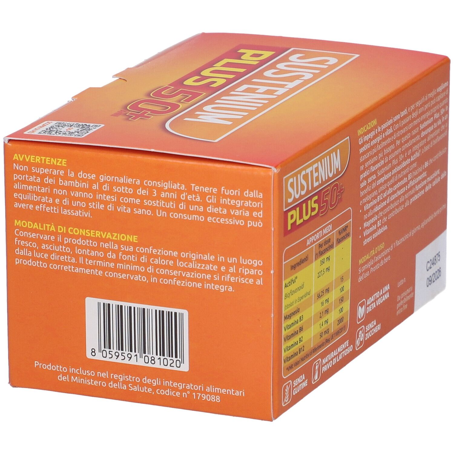 Sustenium Plus 50+ 15 Flaconcini