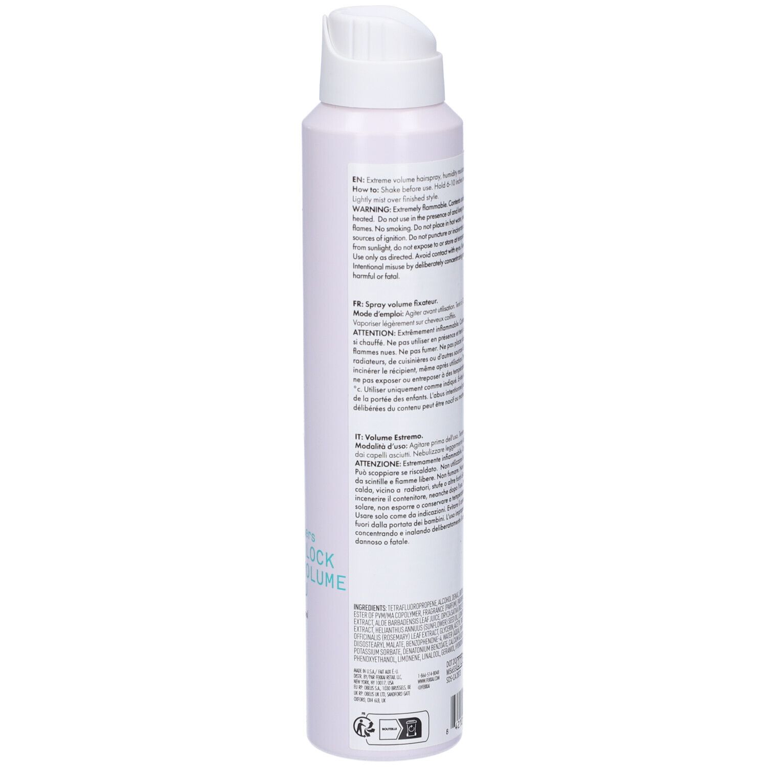 Fekkai Green Aerosol Volume Lock Firm Hold Spray Capelli