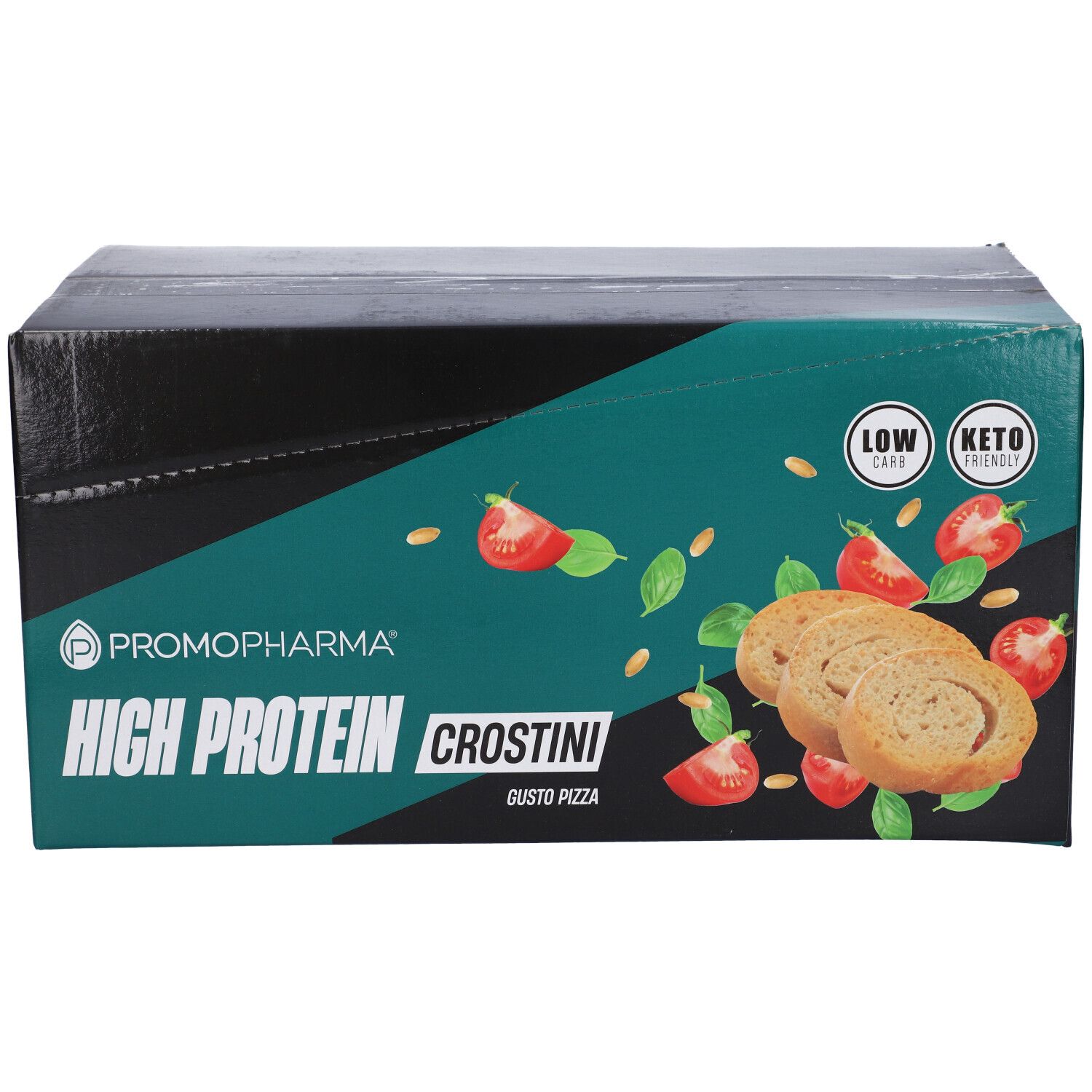 High Protein Crostini Pizza Box 12 Pezzi
