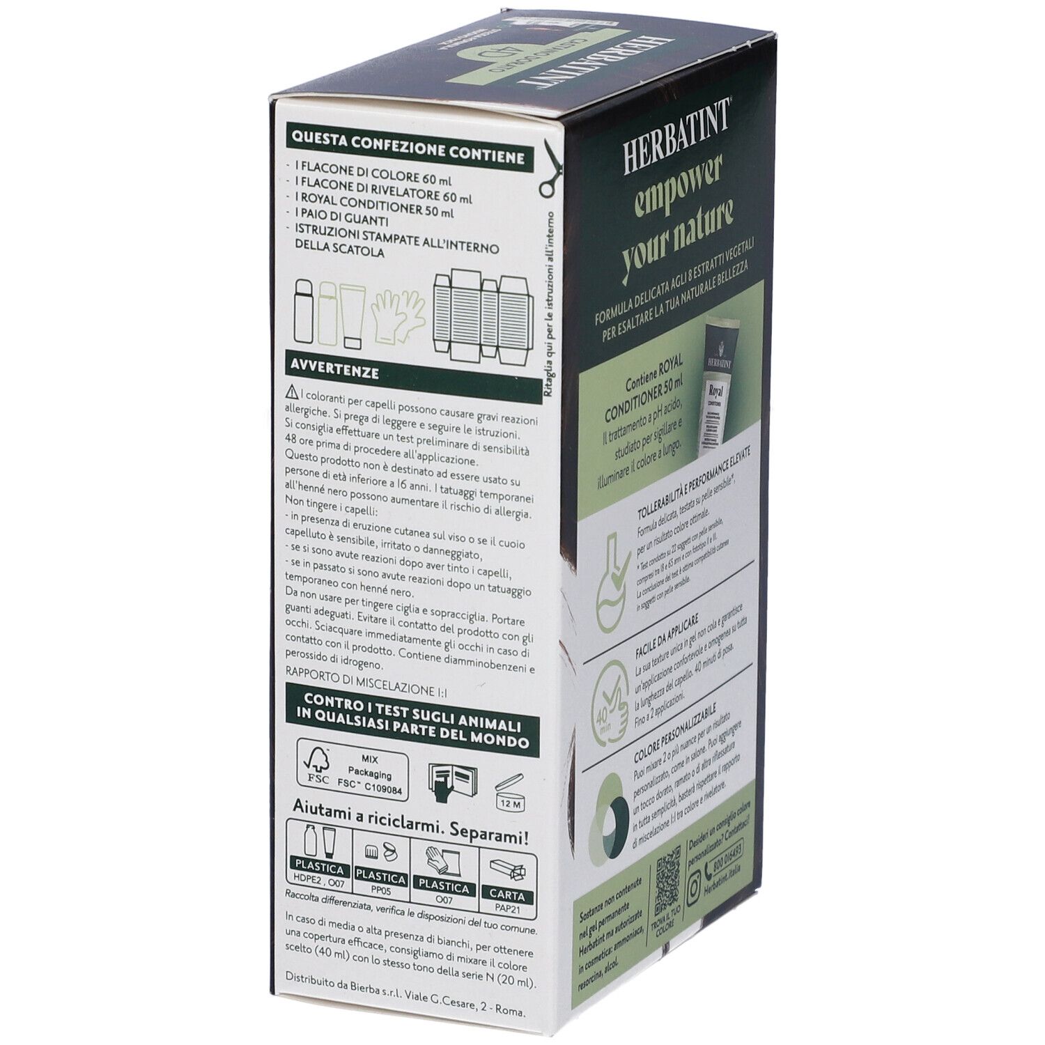 Herbatint Tintura per Capelli Colore 4D Castano Dorato 170 Ml