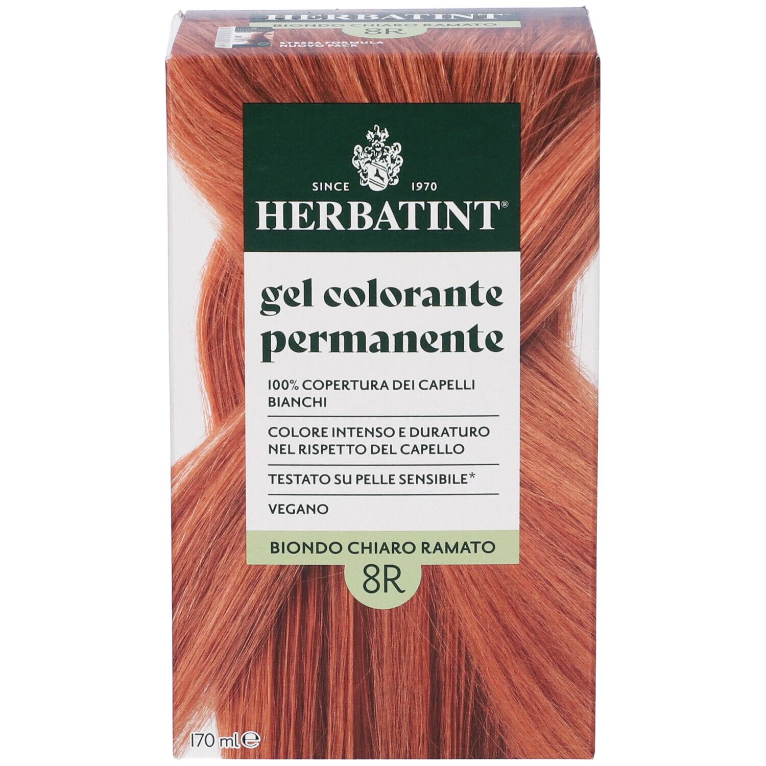 Herbatint Gel Colorante Permanente 8R Biondo Chiaro Ramato