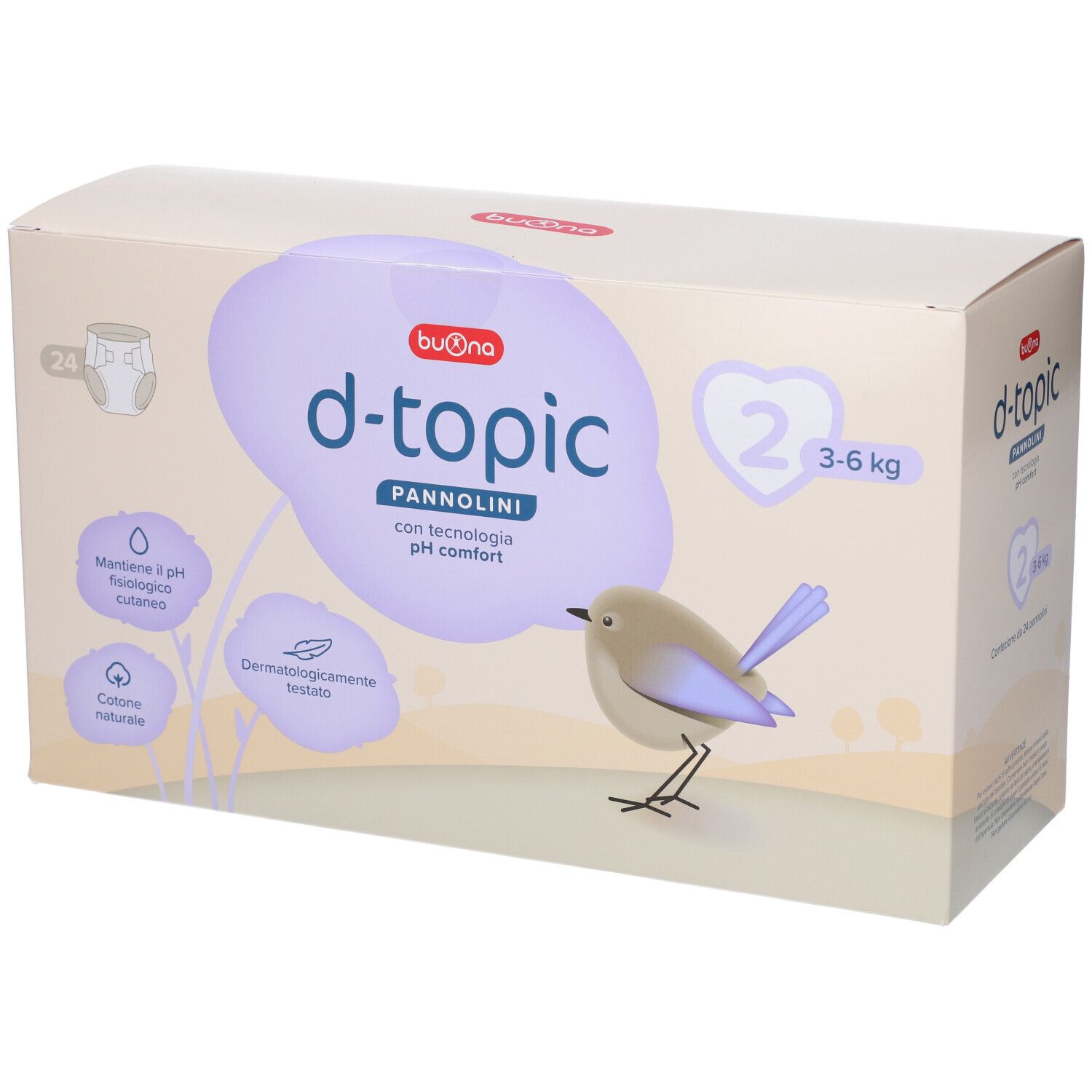 Buona D-Topic Pannolini Taglia 2 (3-6 Kg)