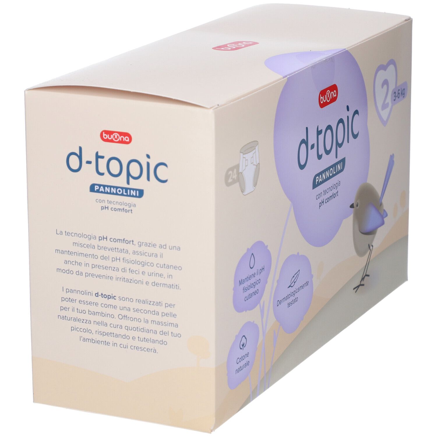 Buona D-Topic Pannolini Taglia 2 (3-6 Kg)