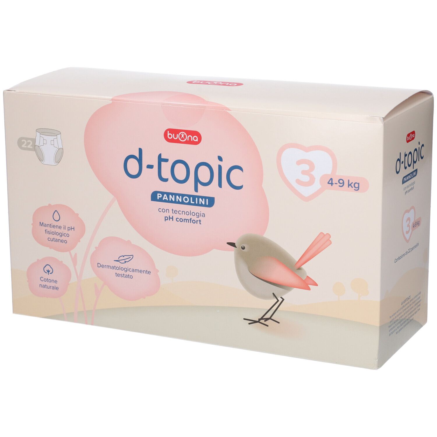 Buona D-Topic Pannolini Taglia 3 (4-9 Kg)
