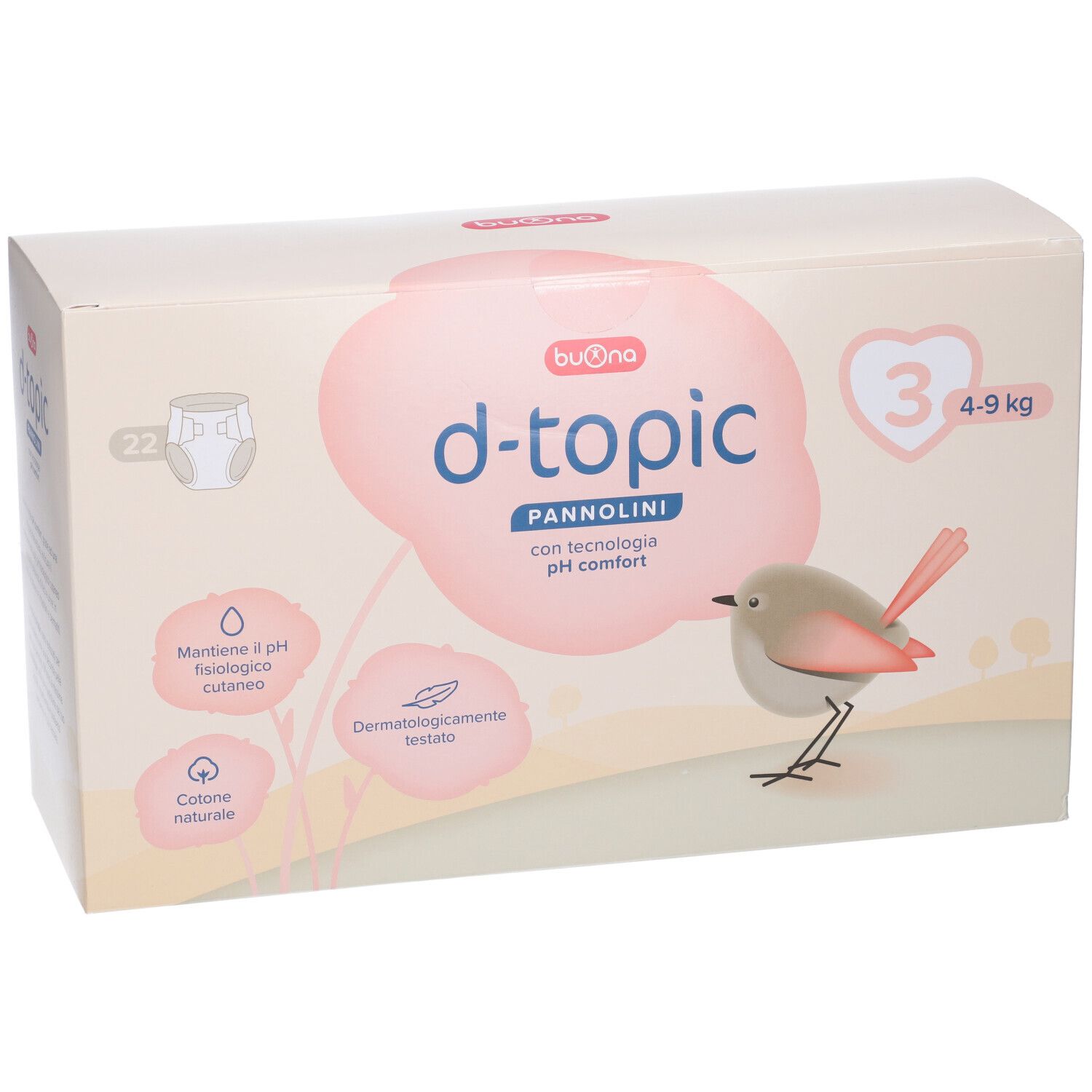 Buona D-Topic Pannolini Taglia 3 (4-9 Kg)
