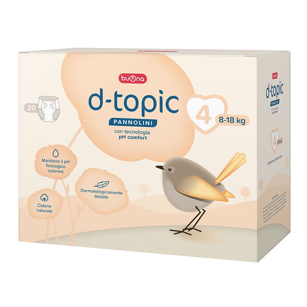 D-Topic Pannolini Taglia 4 20 Pezzi