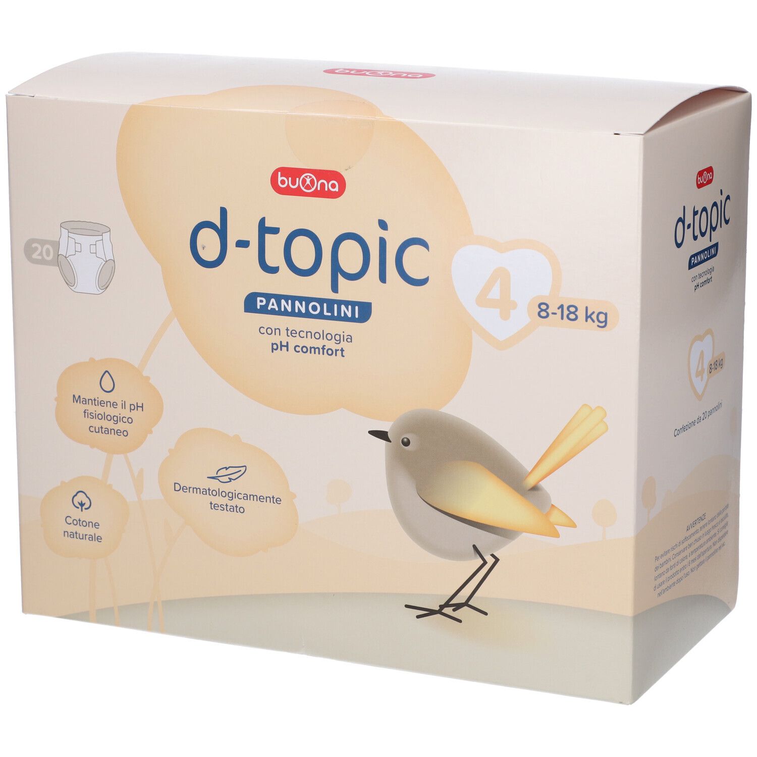 D-Topic Pannolini Taglia 4 20 Pezzi
