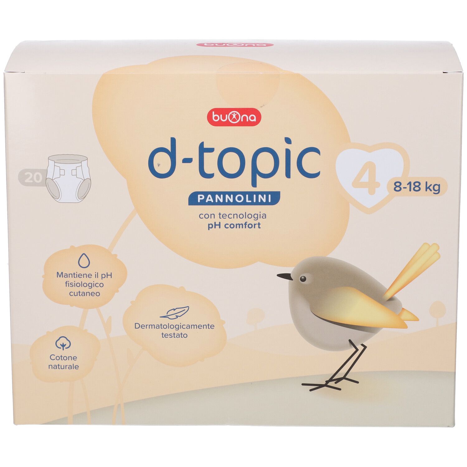 D-Topic Pannolini Taglia 4 20 Pezzi