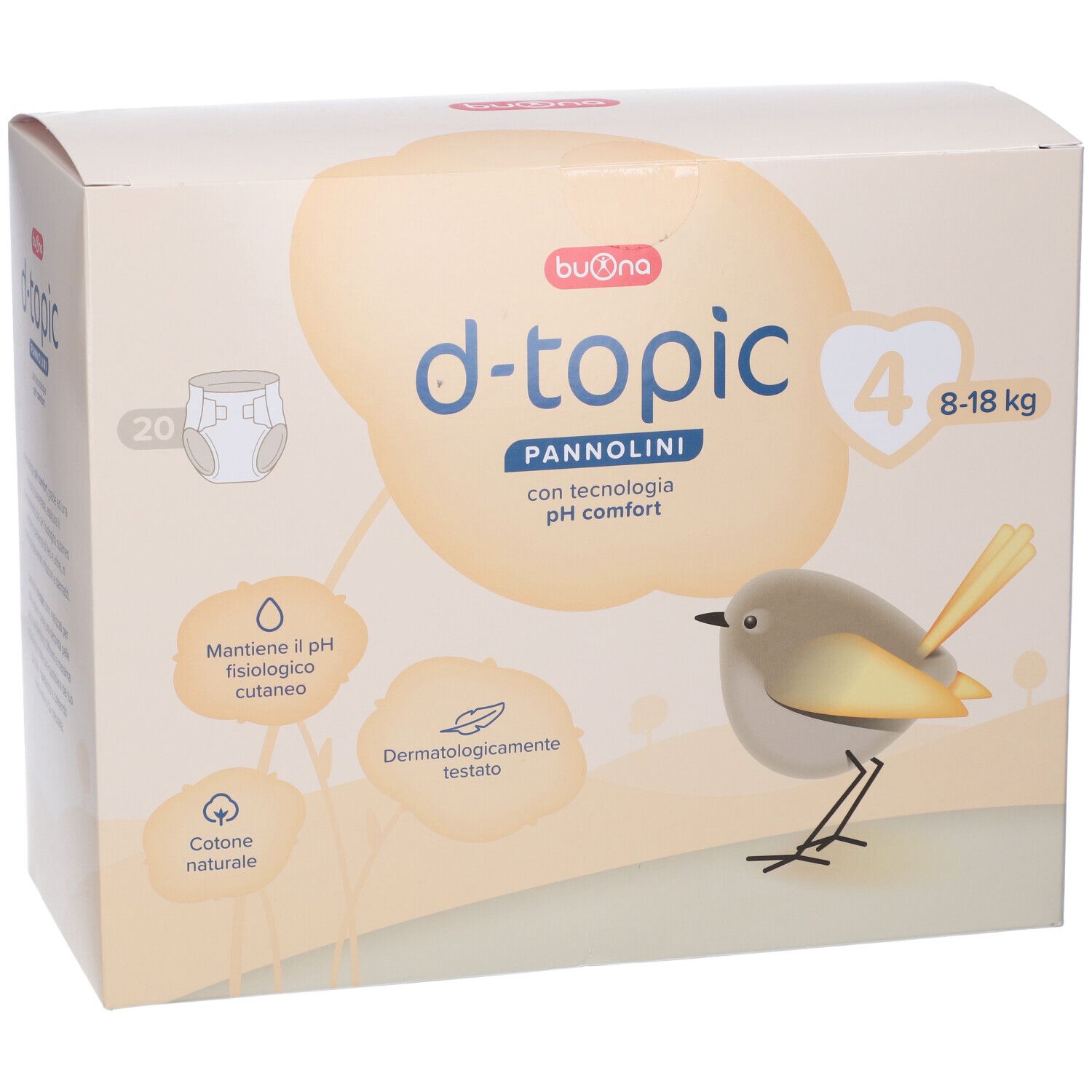 D-Topic Pannolini Taglia 4 20 Pezzi