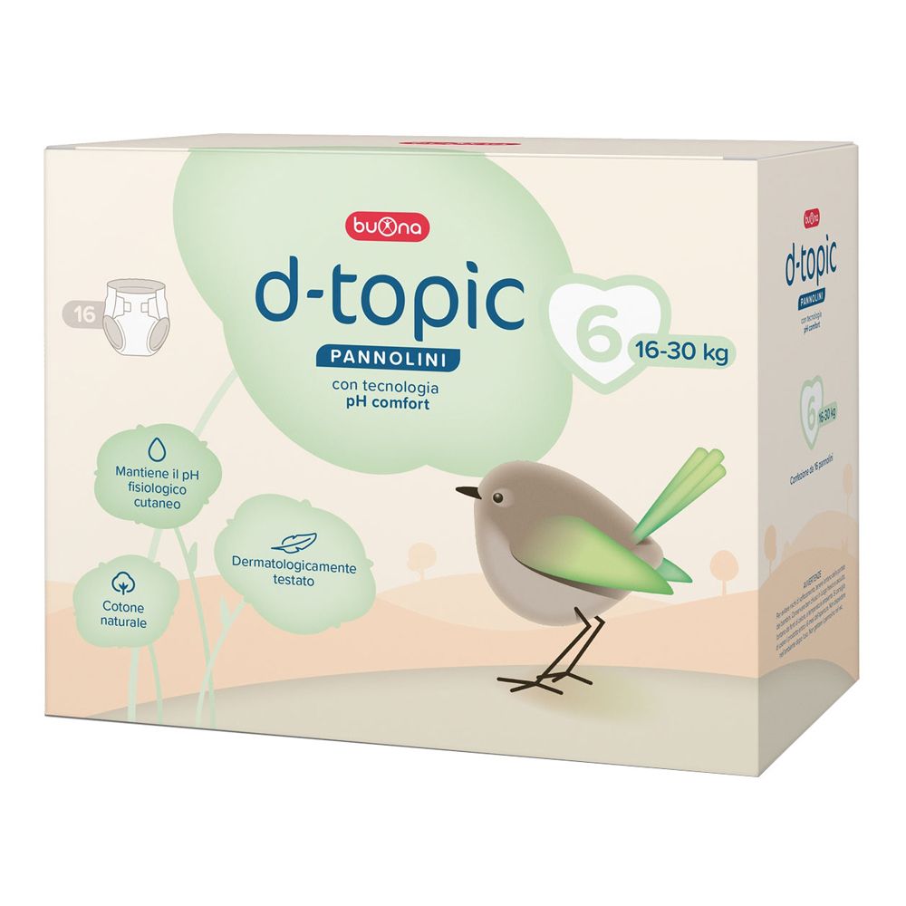 Buona D-Topic Pannolini Taglia 6 (16-30 Kg)