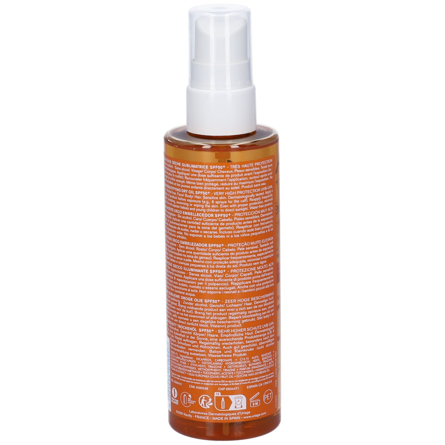 Uriage Bariésun Olio Secco Illuminante Spray SPF50+