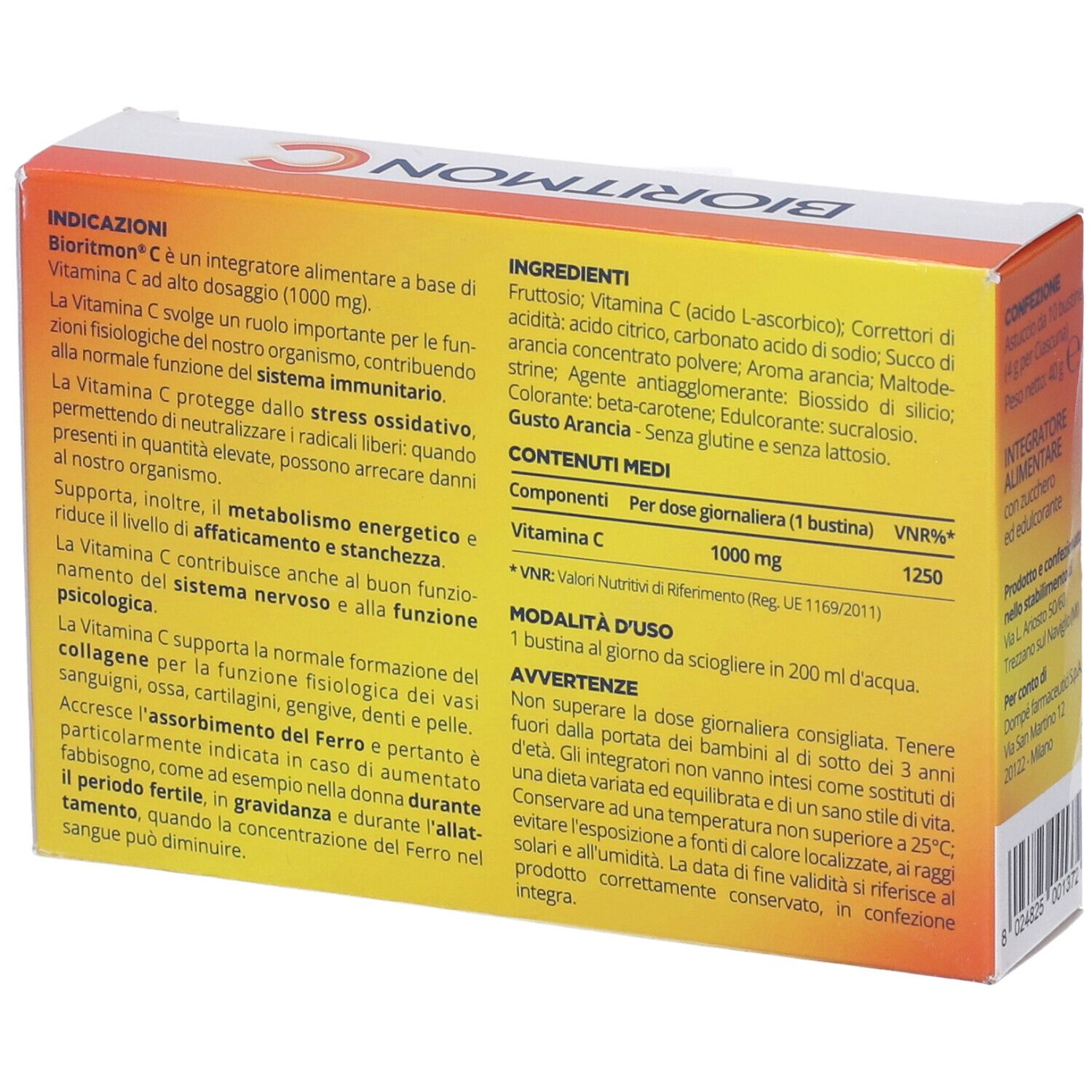 Bioritmon C 1000Mg Vitamina C 10 Bustine