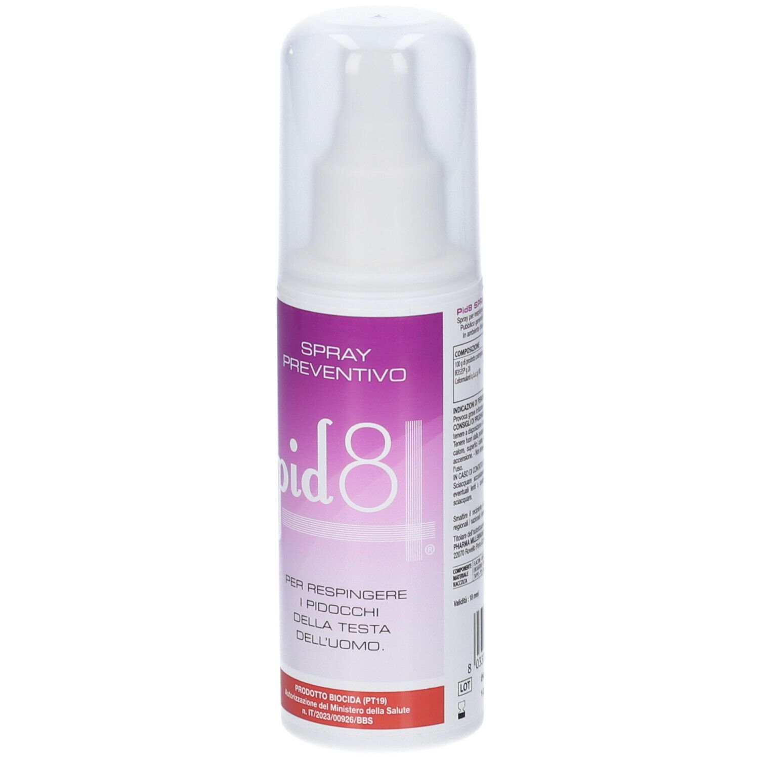 Pid8 Spray Preventivo Antipediculosi