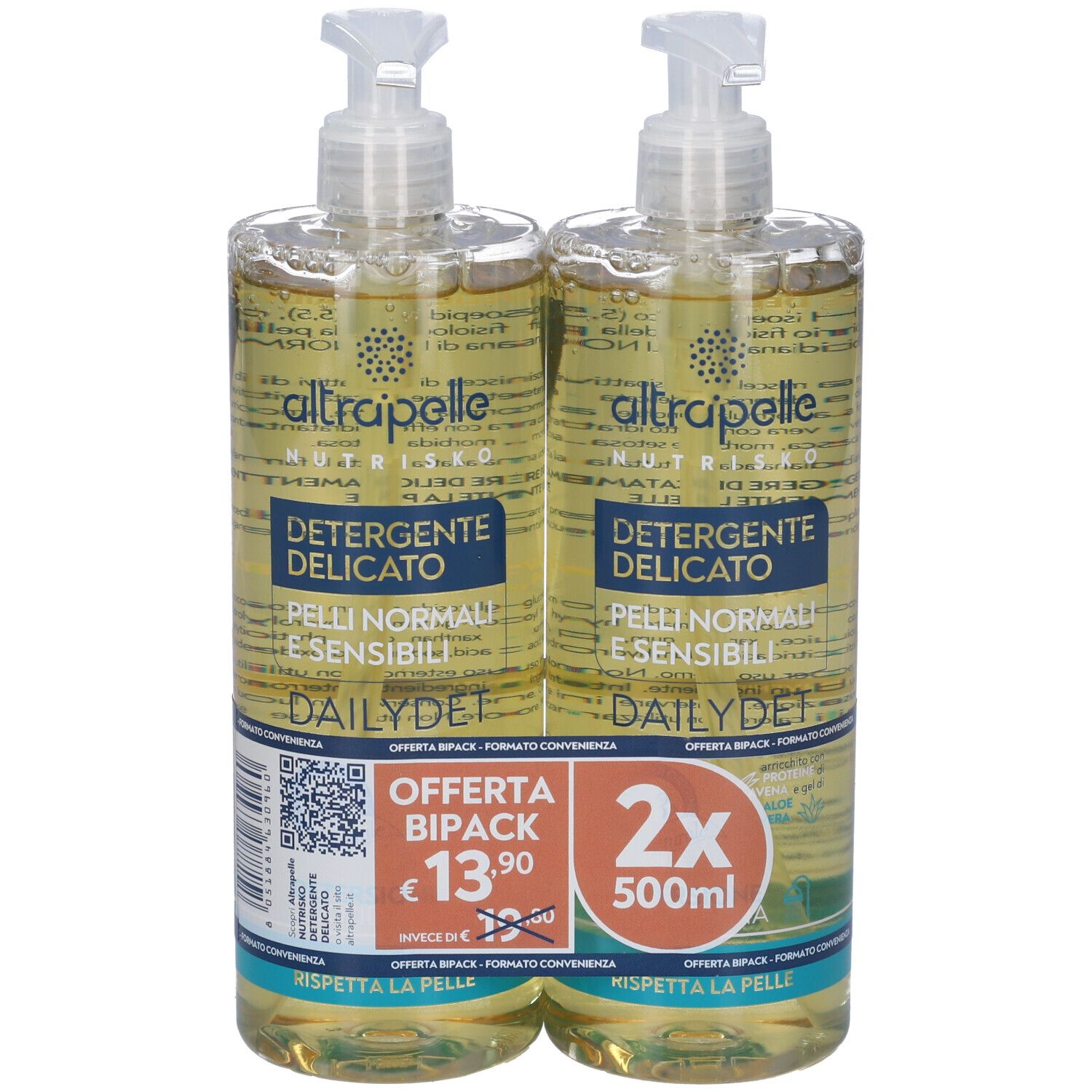 Altrapelle Nutrisko Detergente Delicato Dailydet Set da 2