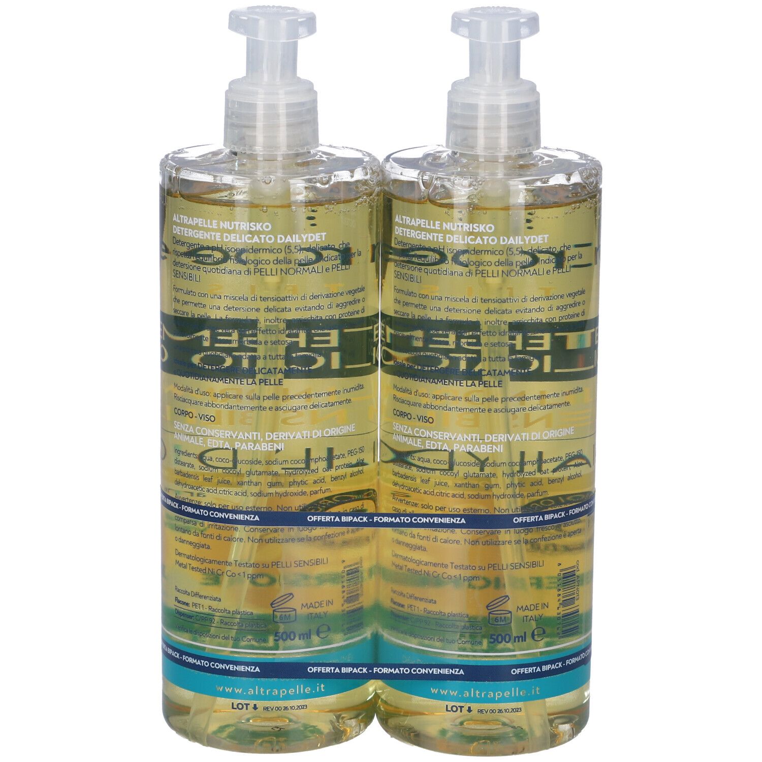 Altrapelle Nutrisko Detergente Delicato Dailydet Set da 2