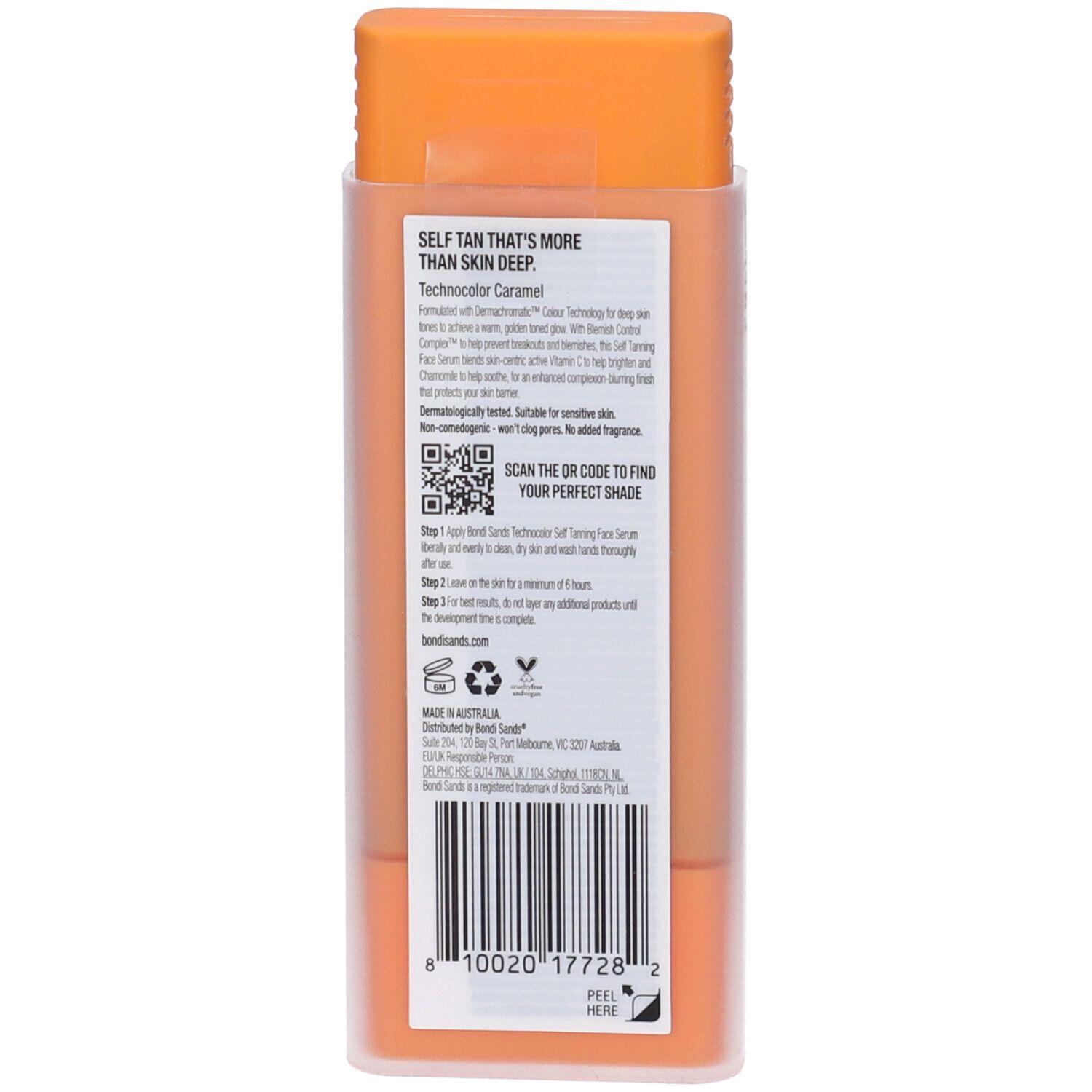 Bondy Sands Technocolor Caramel Siero Viso Autoabbronzante