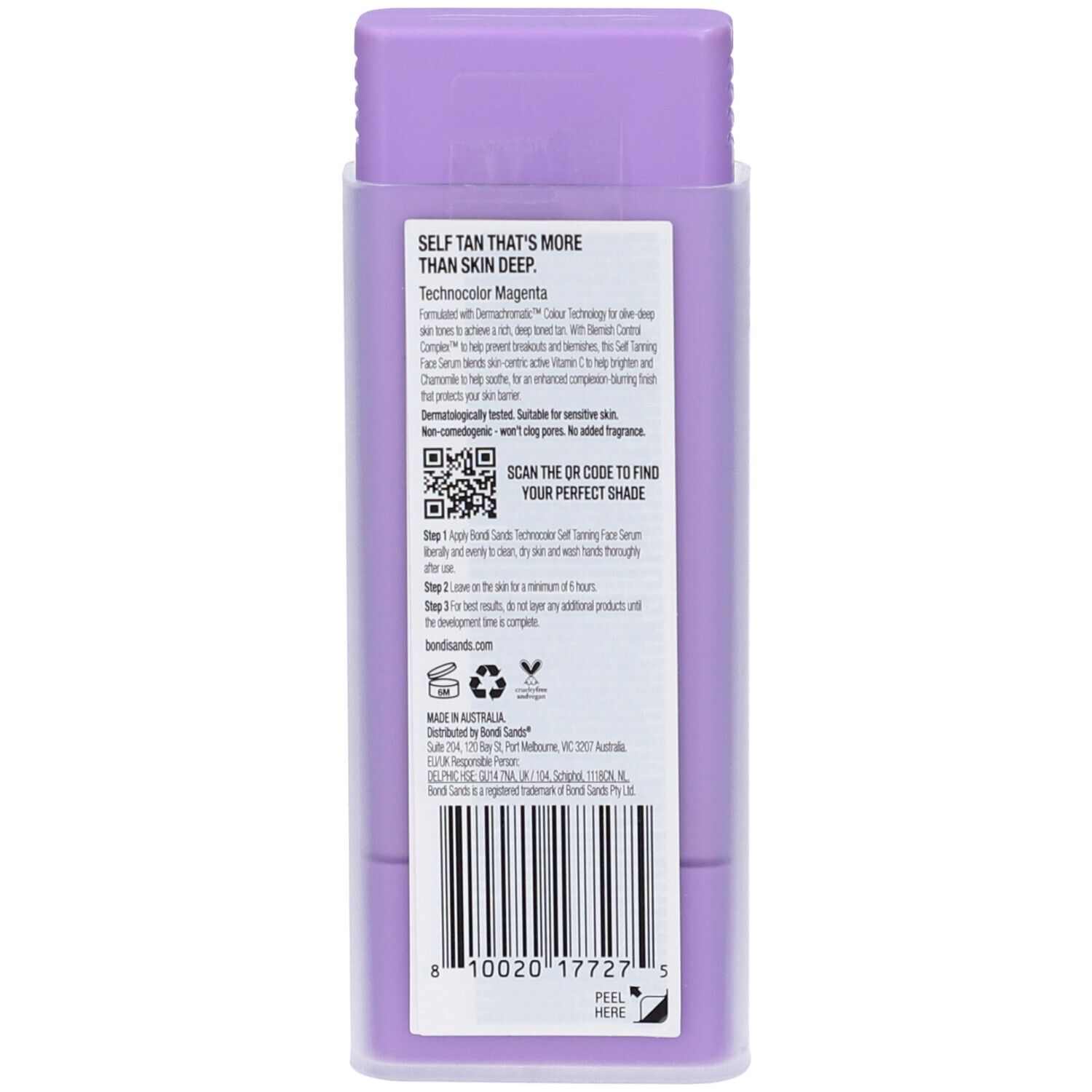 Bondy Sands Technocolor Magenta Siero Viso Autoabbronzante