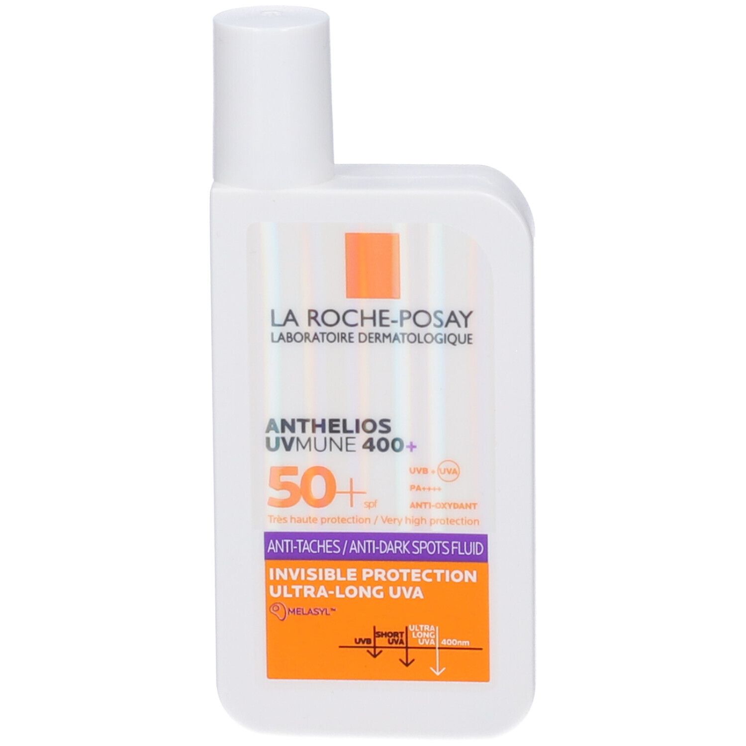 La Roche-Posay Anthelios UVMune 400+ Fluido Anti-macchie SPF50+ 50ml potenziato da Melasyl™