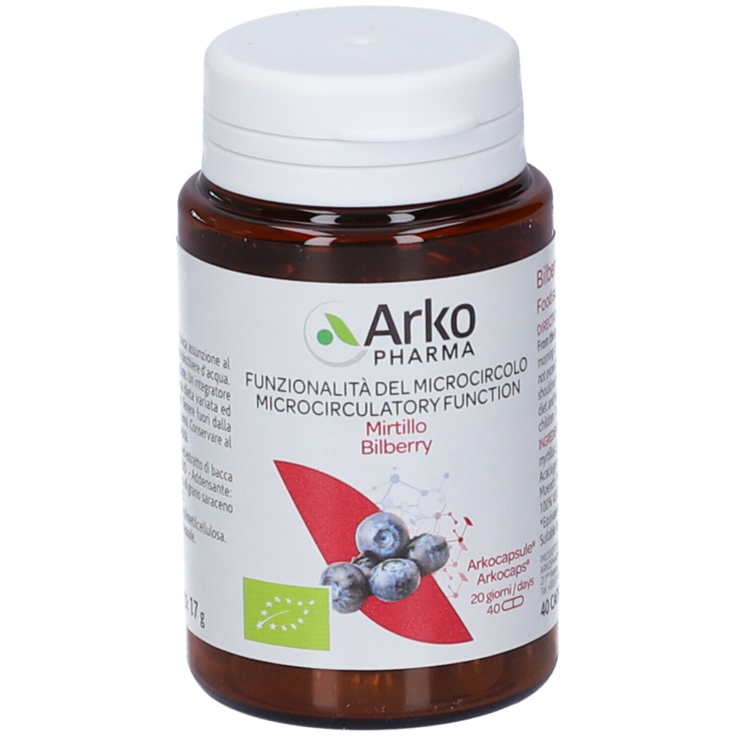Arkocapsule Funzionalita' Microcircolo Mirtillo 40 Capsule