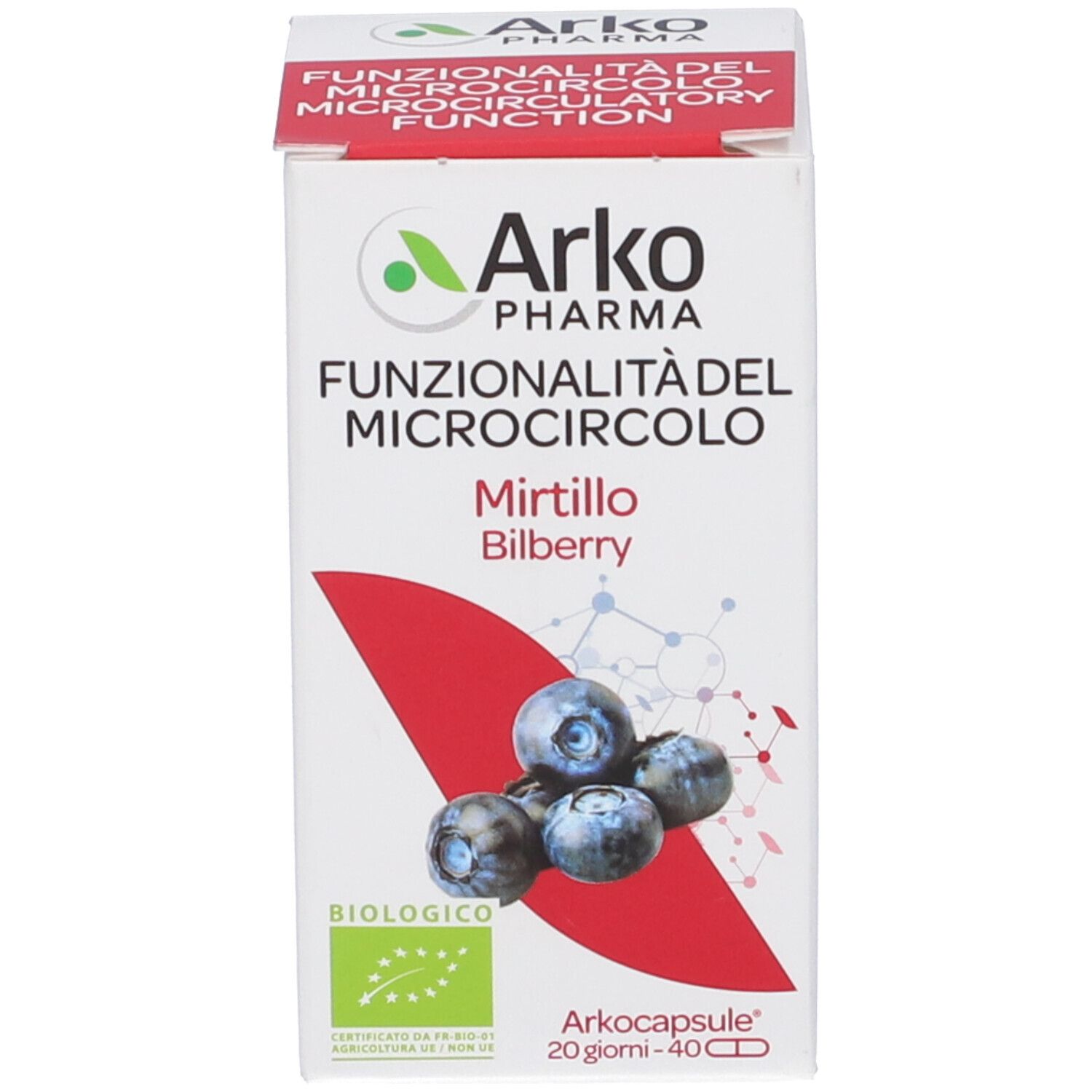Arkocapsule Funzionalita' Microcircolo Mirtillo 40 Capsule