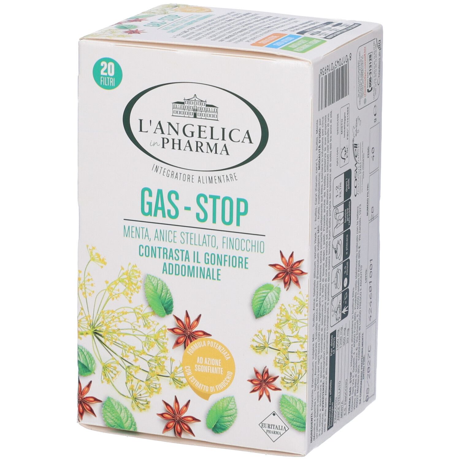 L'Angelica Tisana Gas Stop Filtri