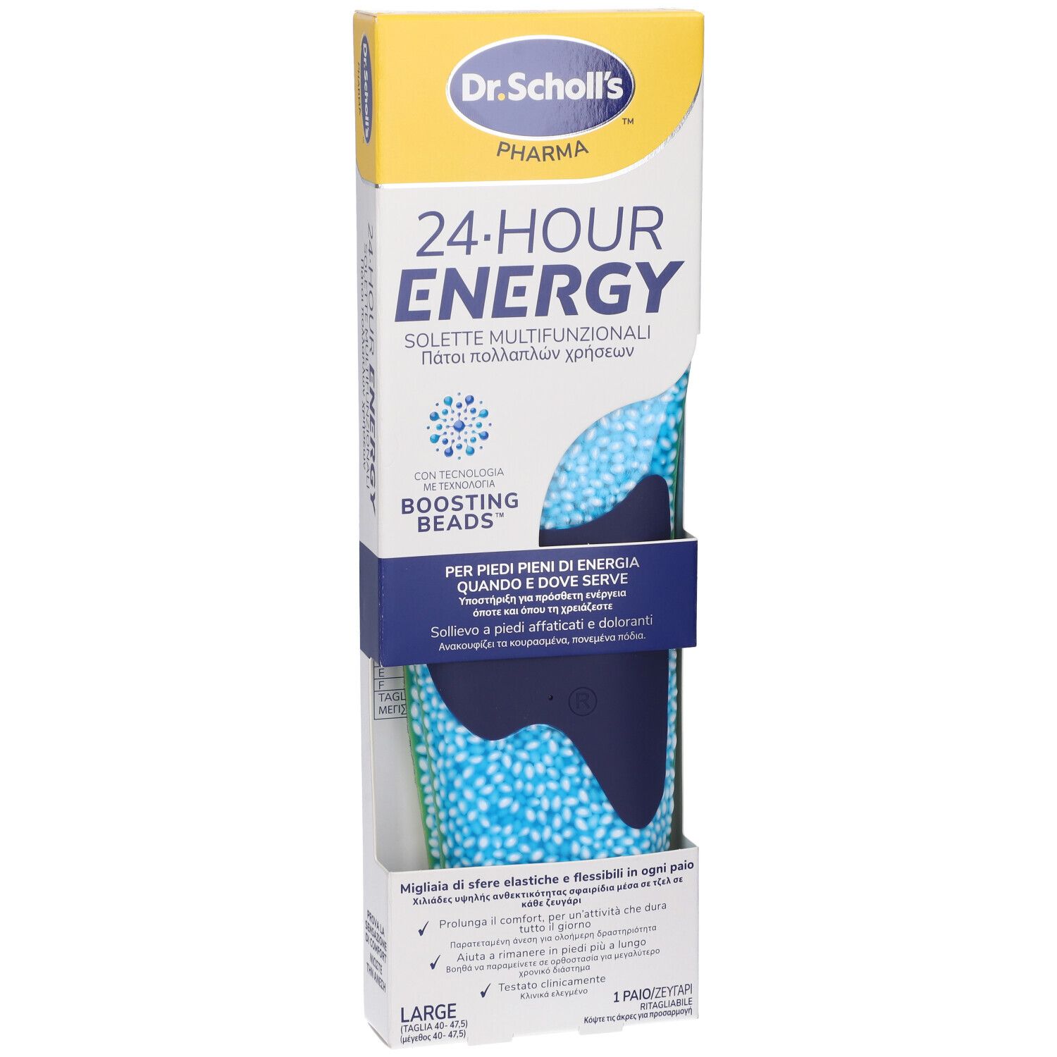 Dr. Scholl´s 24 Hour Energy Solette Multifunzionali Taglia L