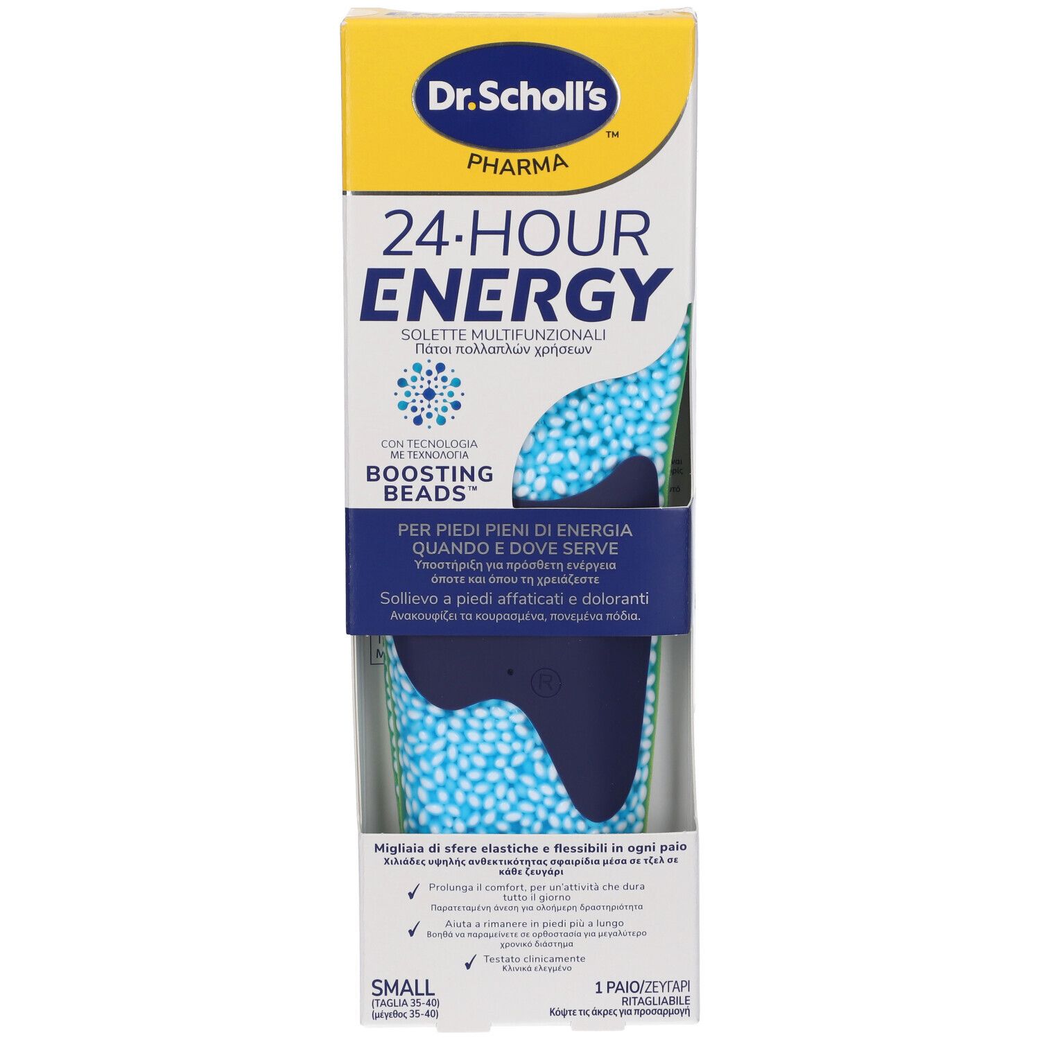 Dr. Scholl´s 24 Hour Energy Solette Multifunzionali Taglia S