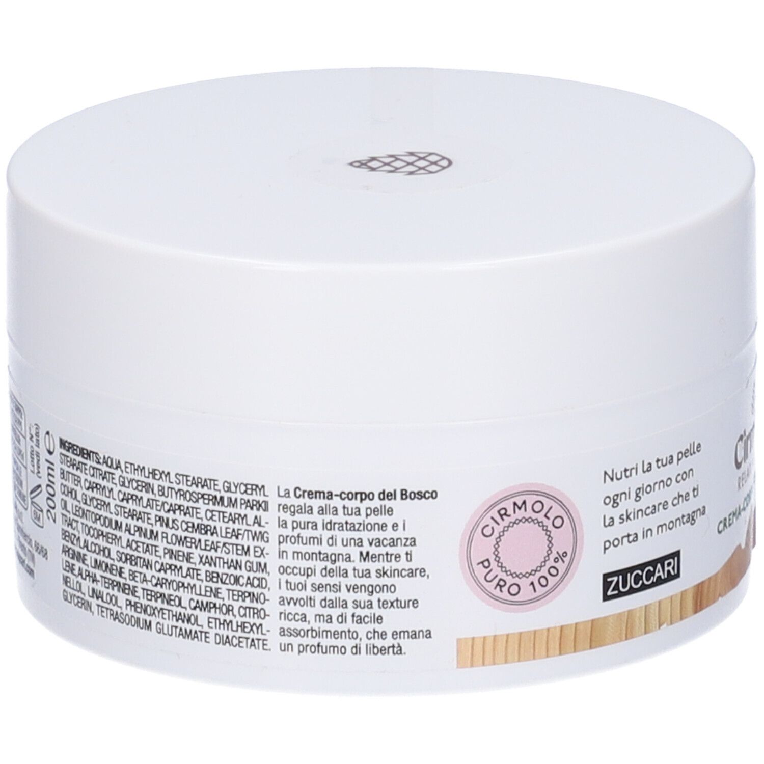 Cirmolo Relax Alpino-Crema Corpo Del Bosco Vaso