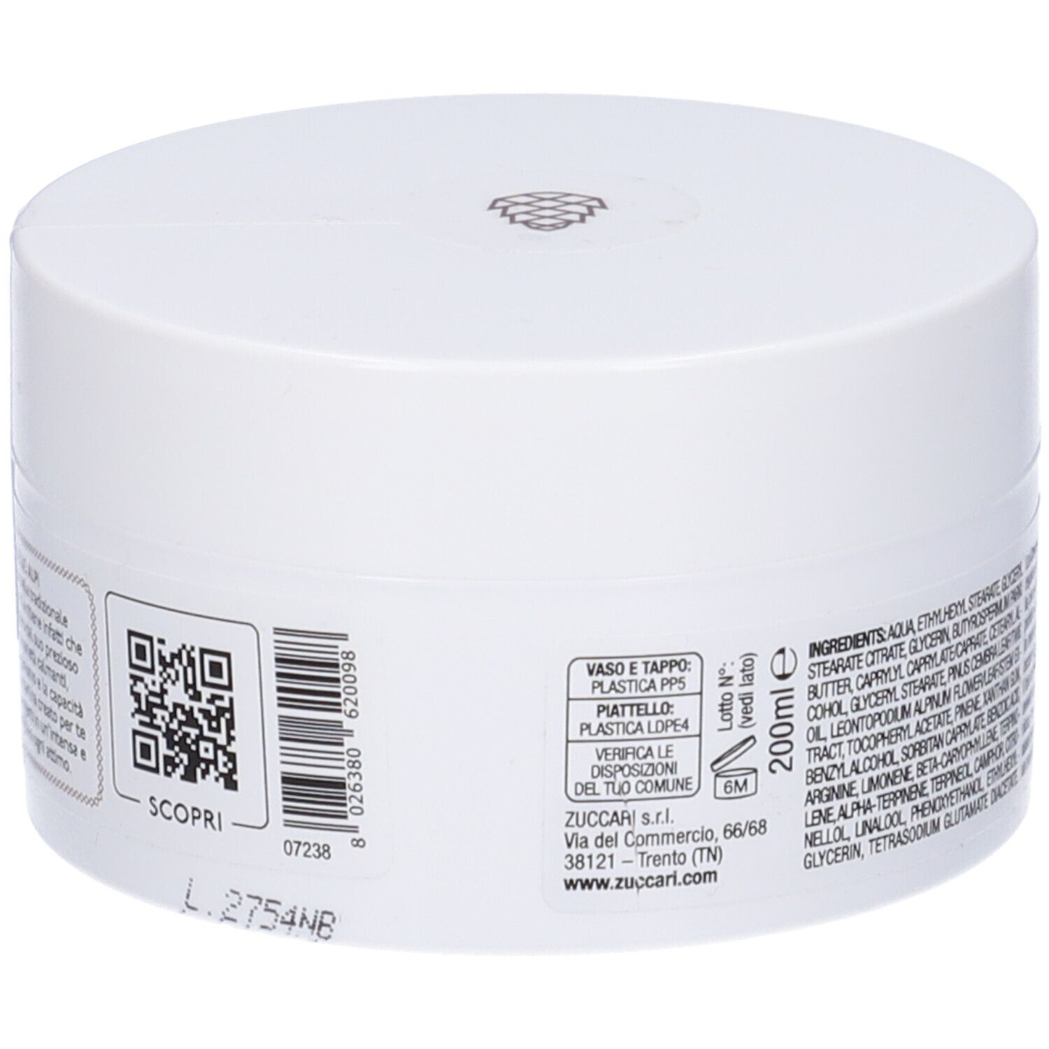Cirmolo Relax Alpino-Crema Corpo Del Bosco Vaso