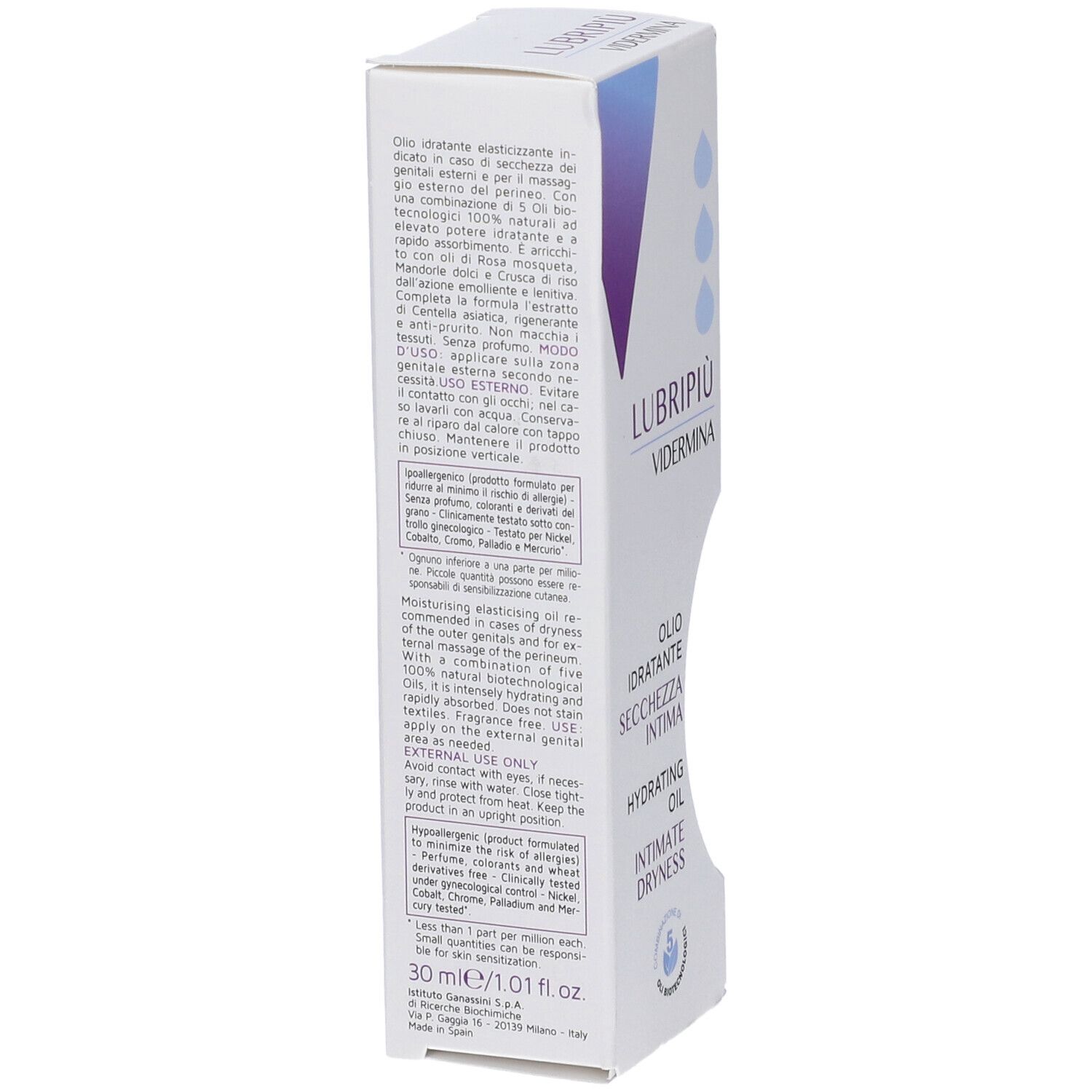 Vidermina Lubripiu' Olio Idratante 30 Ml