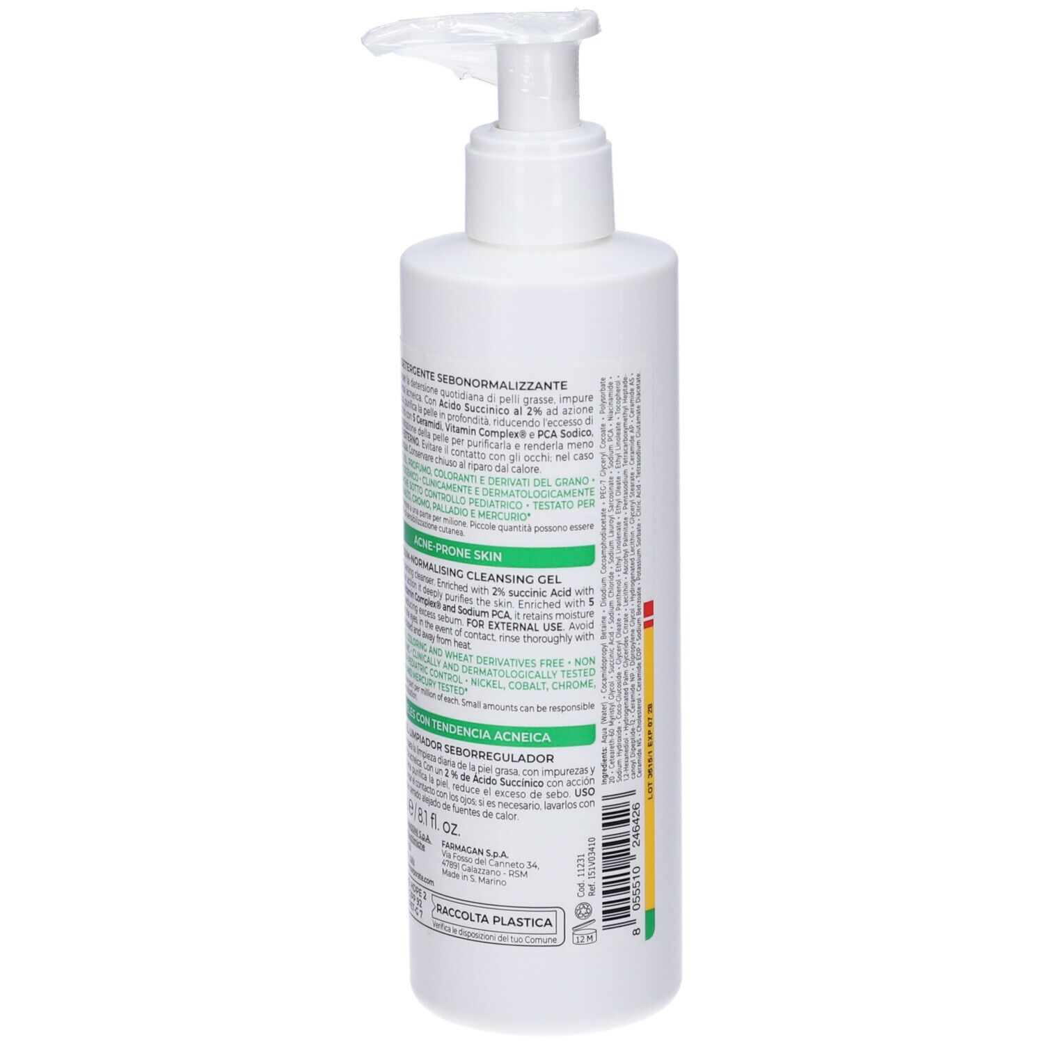 Vitamin Dermina Gel Detergente Sebonormalizzante