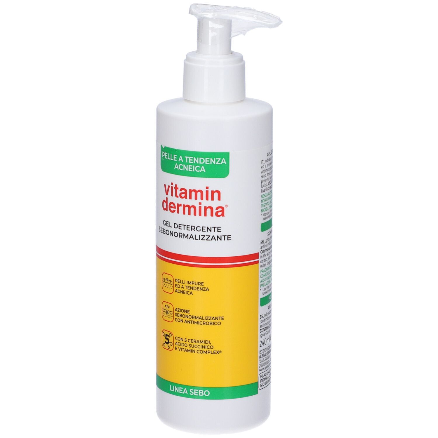 Vitamin Dermina Gel Detergente Sebonormalizzante