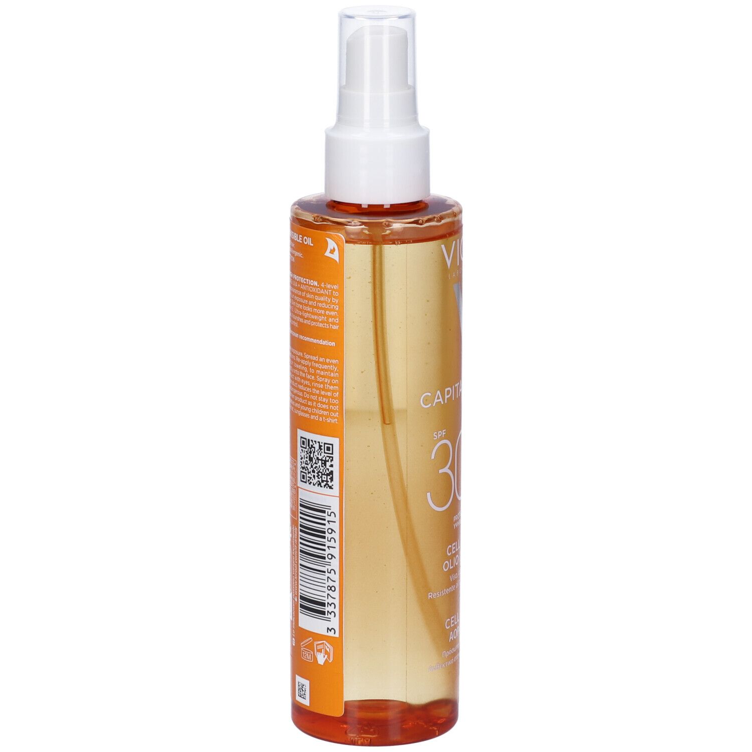 Vichy Capital Soleil Cell Protect Olio Invisibile viso, corpo e capelli Protezione elevata SPF30