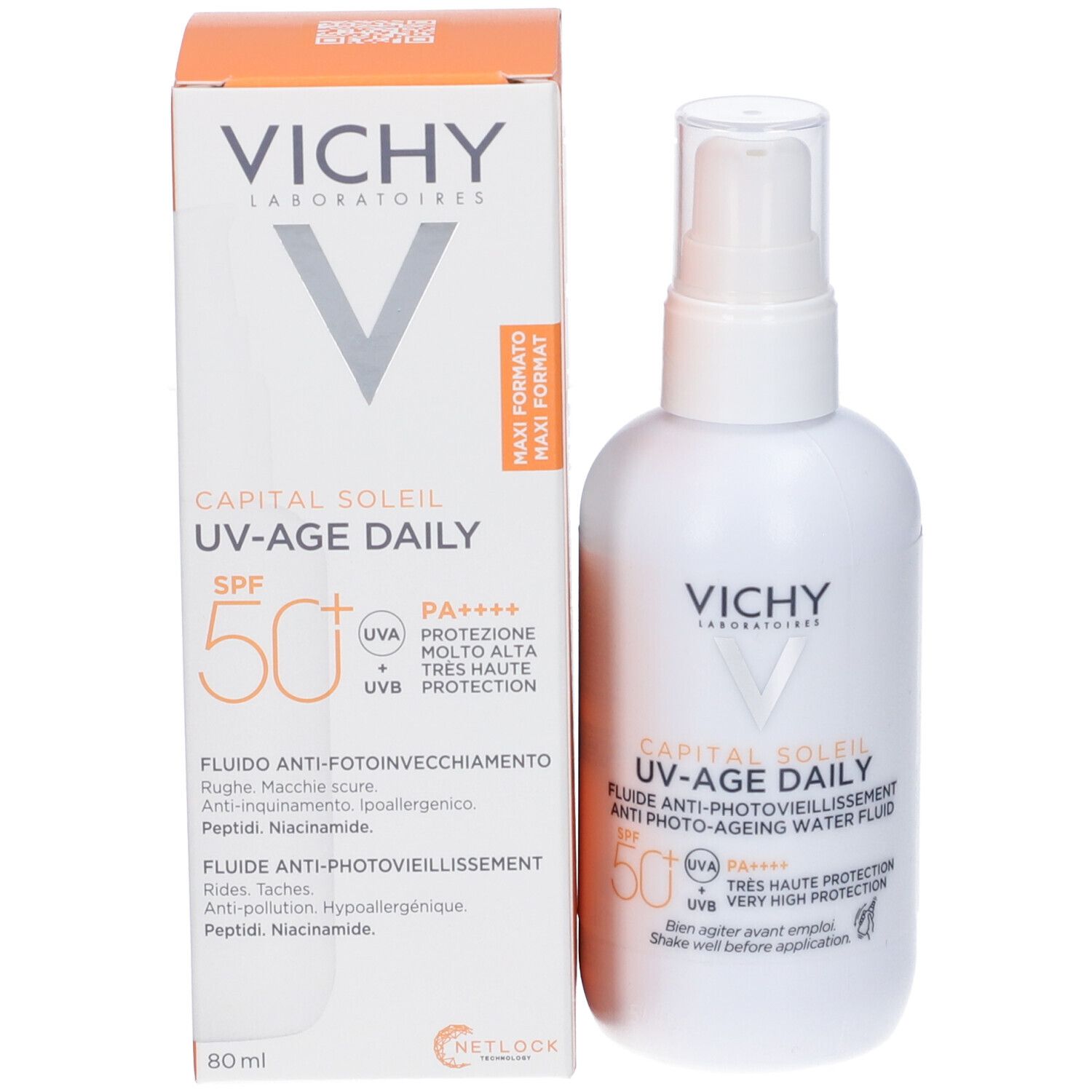 Vichy Capital Soleil UV-Age Fluido Quotidiano Anti-Foto-invecchiamento SPF50+