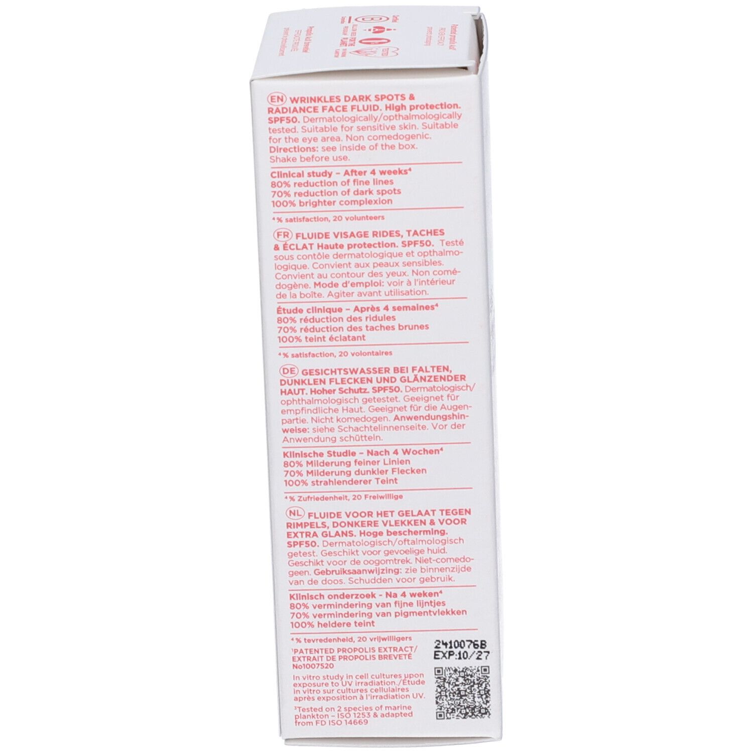 Apivita Bee Sun Safe Daily Age Repair SPF50 Crema fluida sottile per rughe e macchie