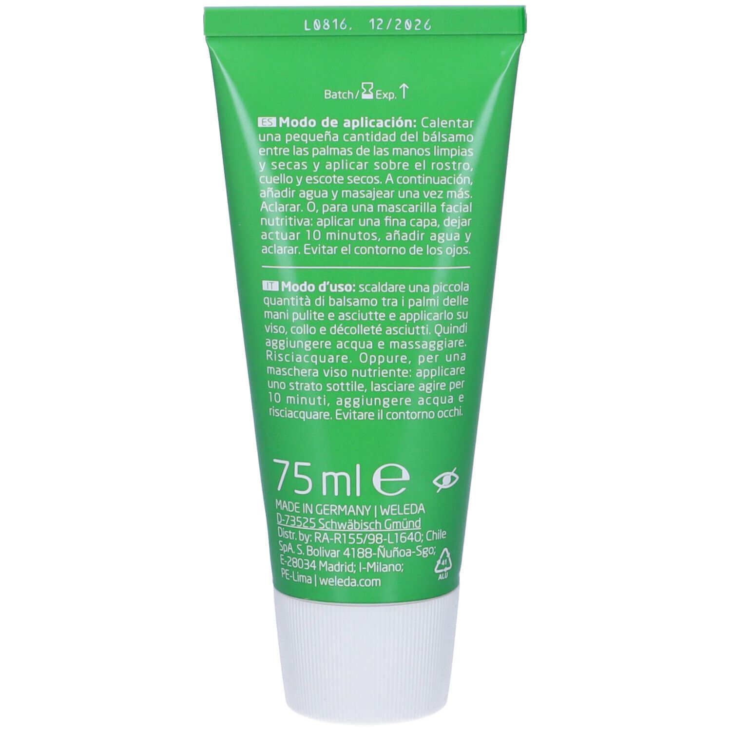 Weleda Balsamo Detergente Nutriente - risparmia il 10% con il codice: 10WELEDA